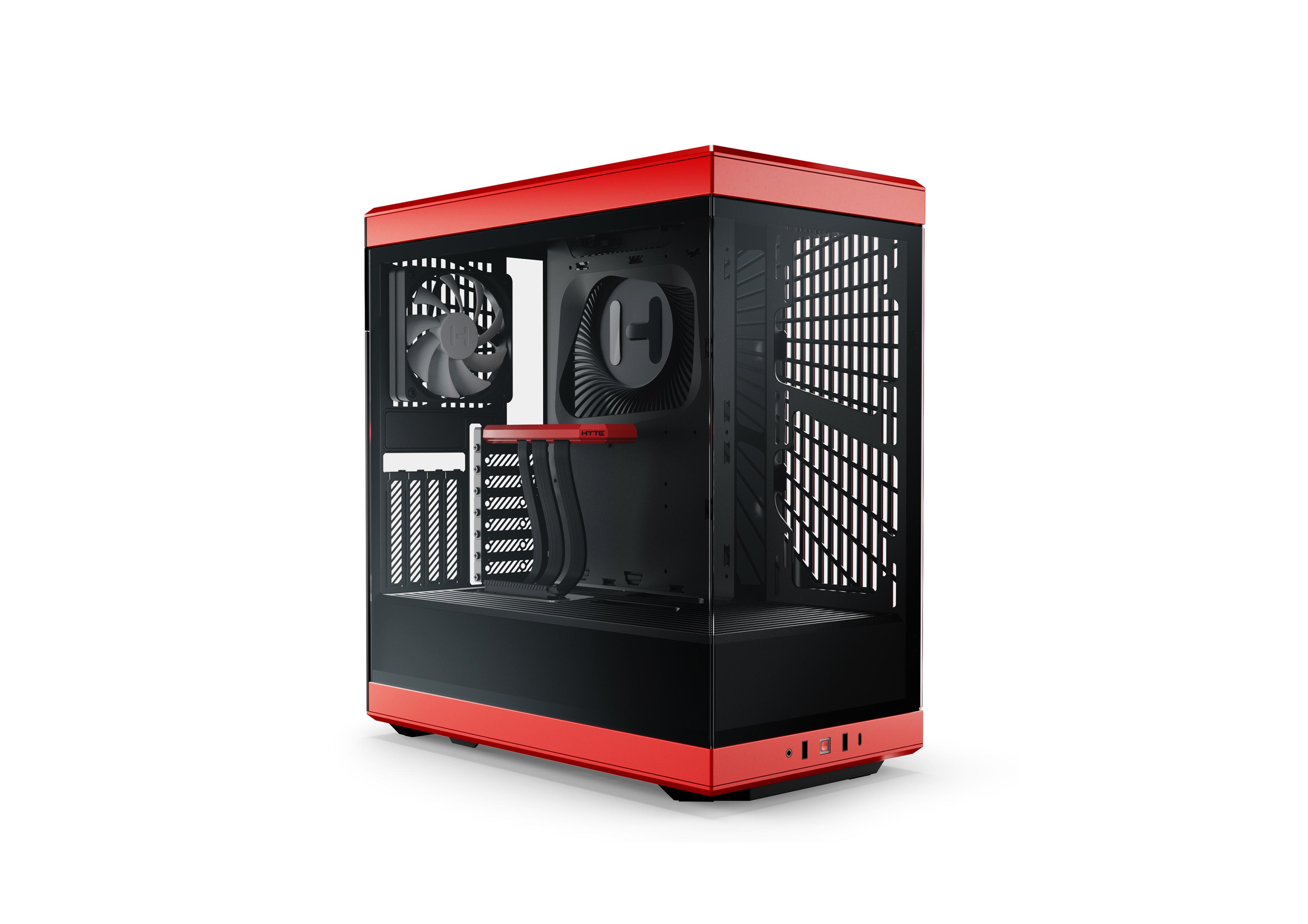 HYTE Y40 S-Tier Aesthetic ATX Case - Red