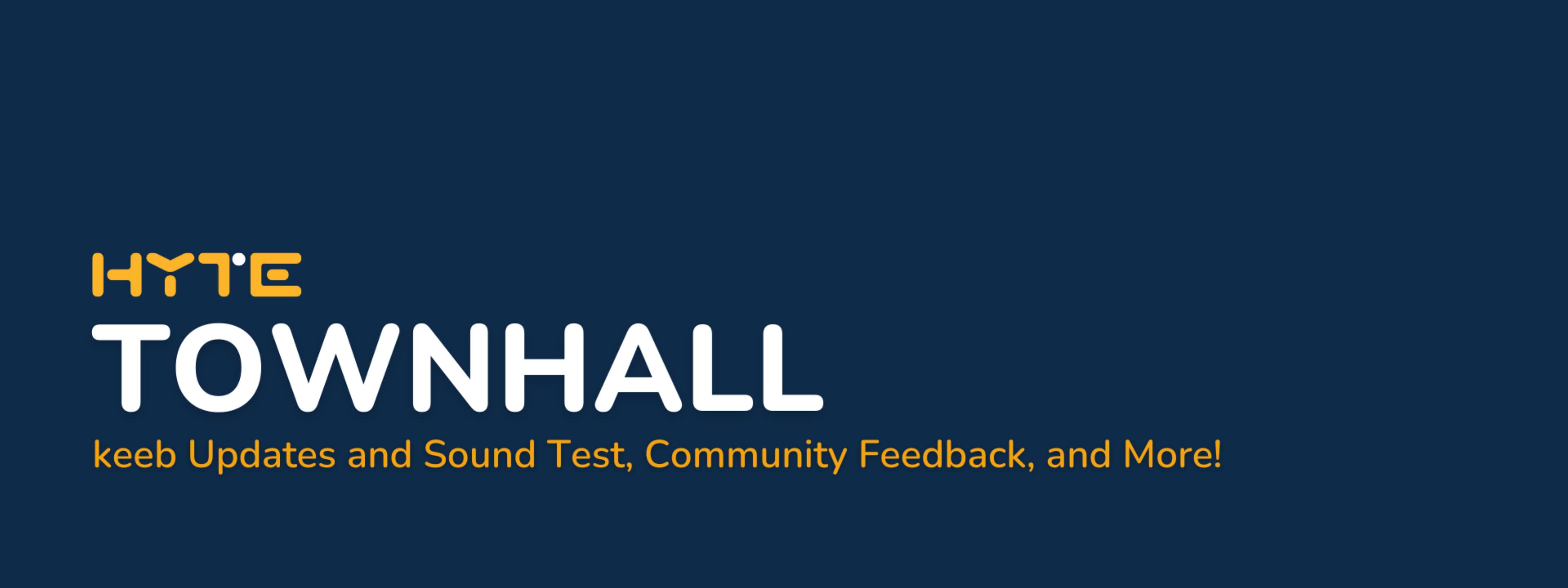 Townhall Recap: keeb Updates and Sound Test, Community Feedback, and More!