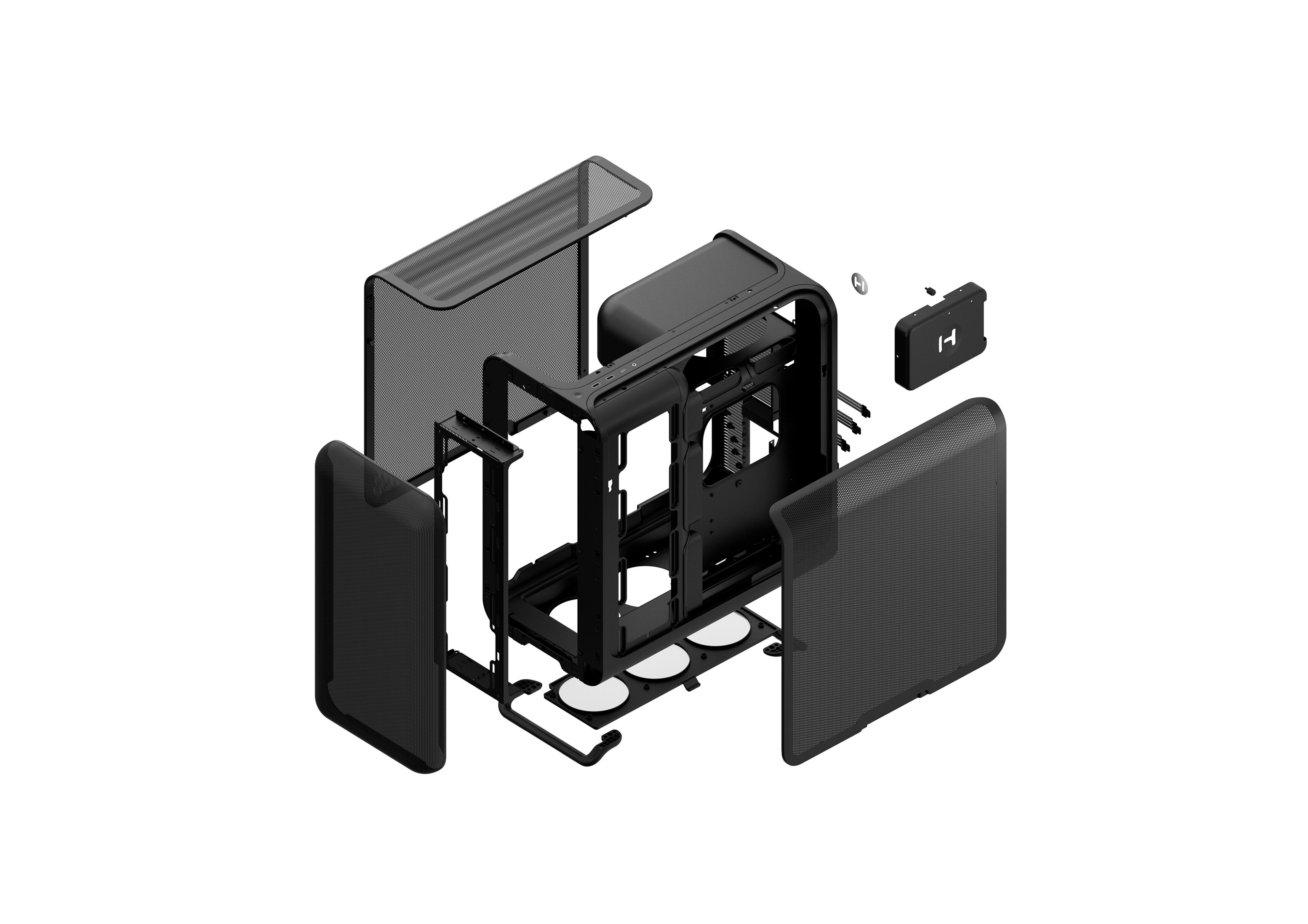 HYTE X50 Air - Pitch Black