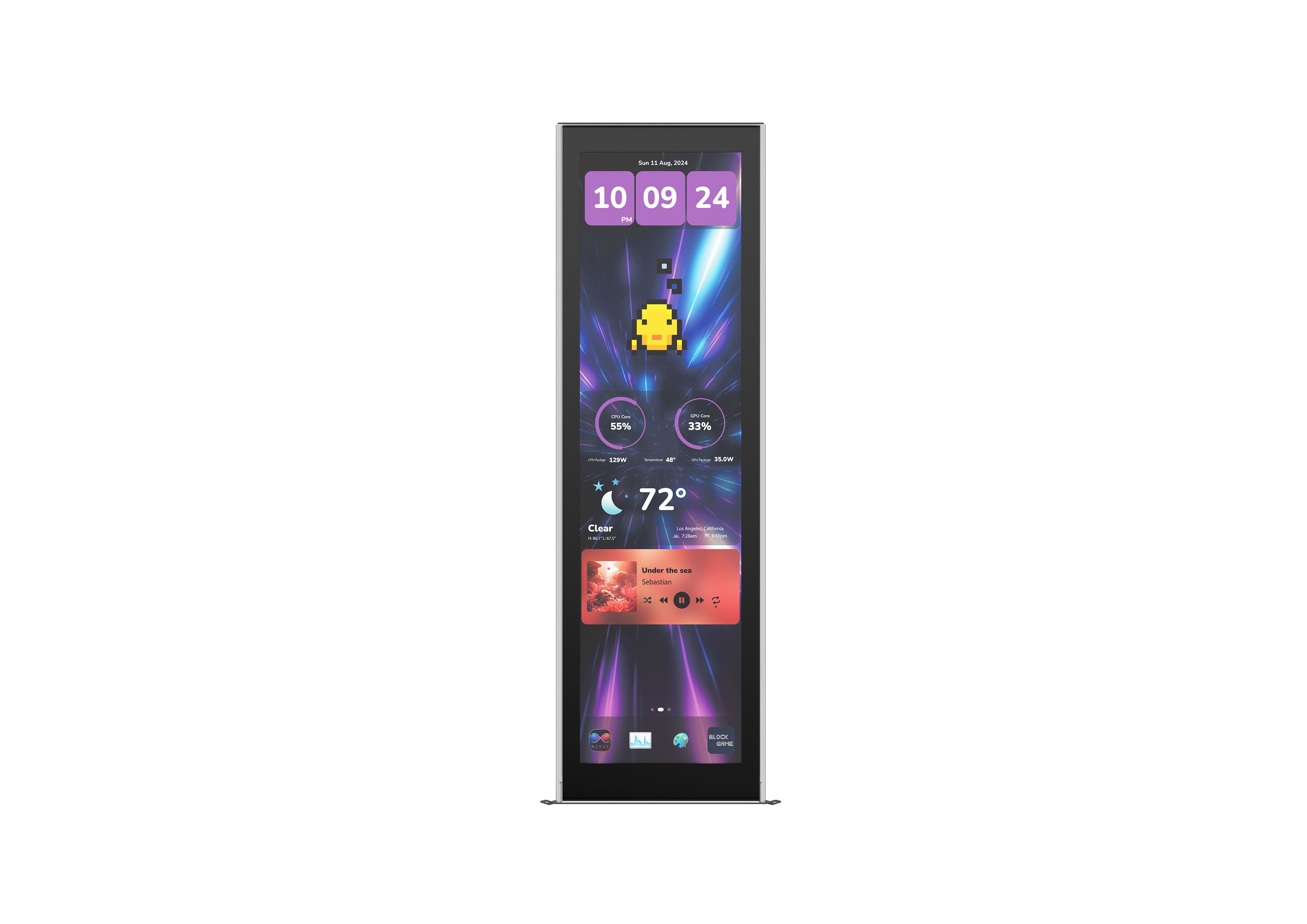 Y70 touch infinite Display Upgrade - Pitch Black | HYTE