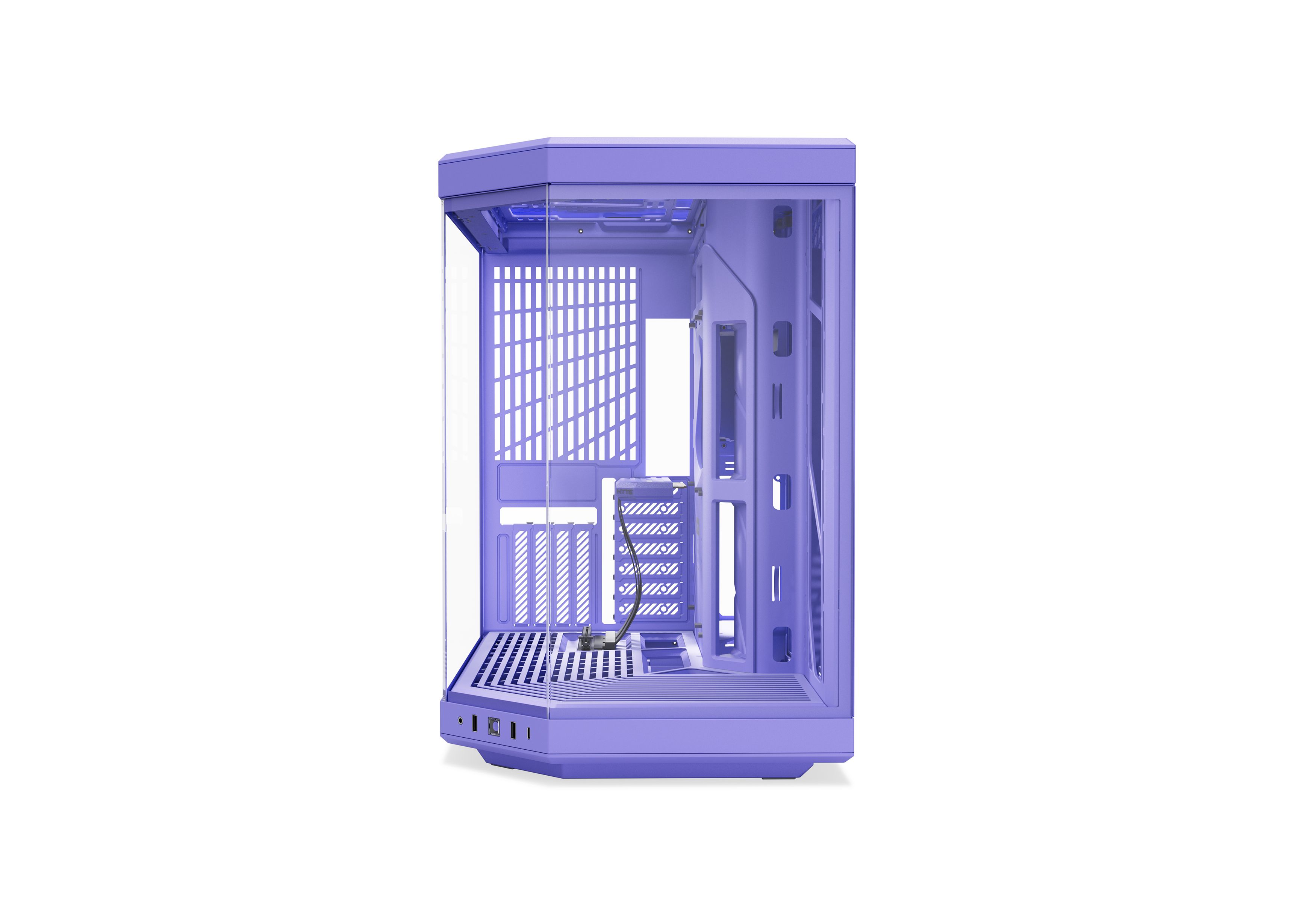 Y70 - Our New PC Case with LCD Screen - Taro Milk | HYTE