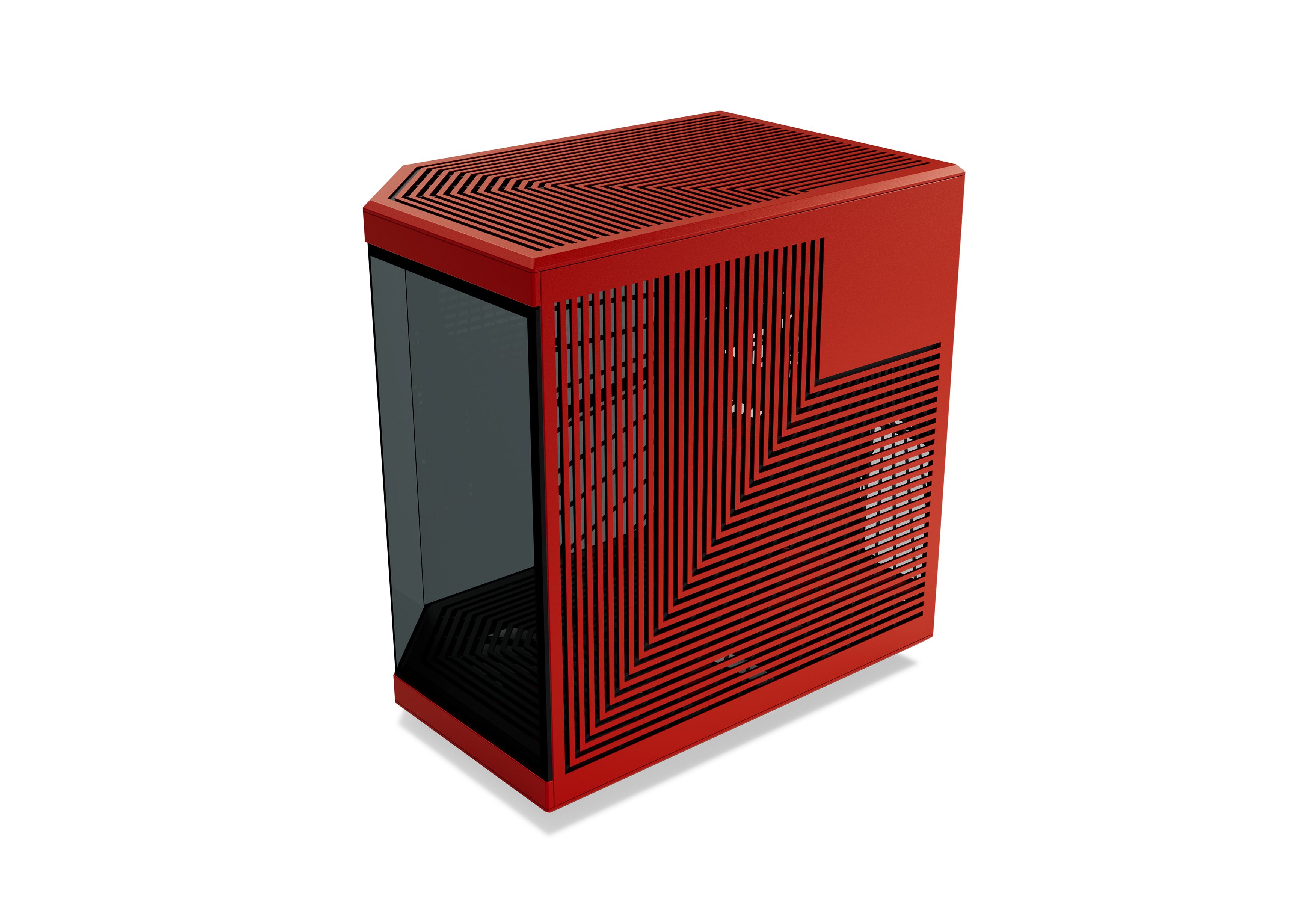 Y70 - Our New PC Case with LCD Screen - Black Cherry | HYTE