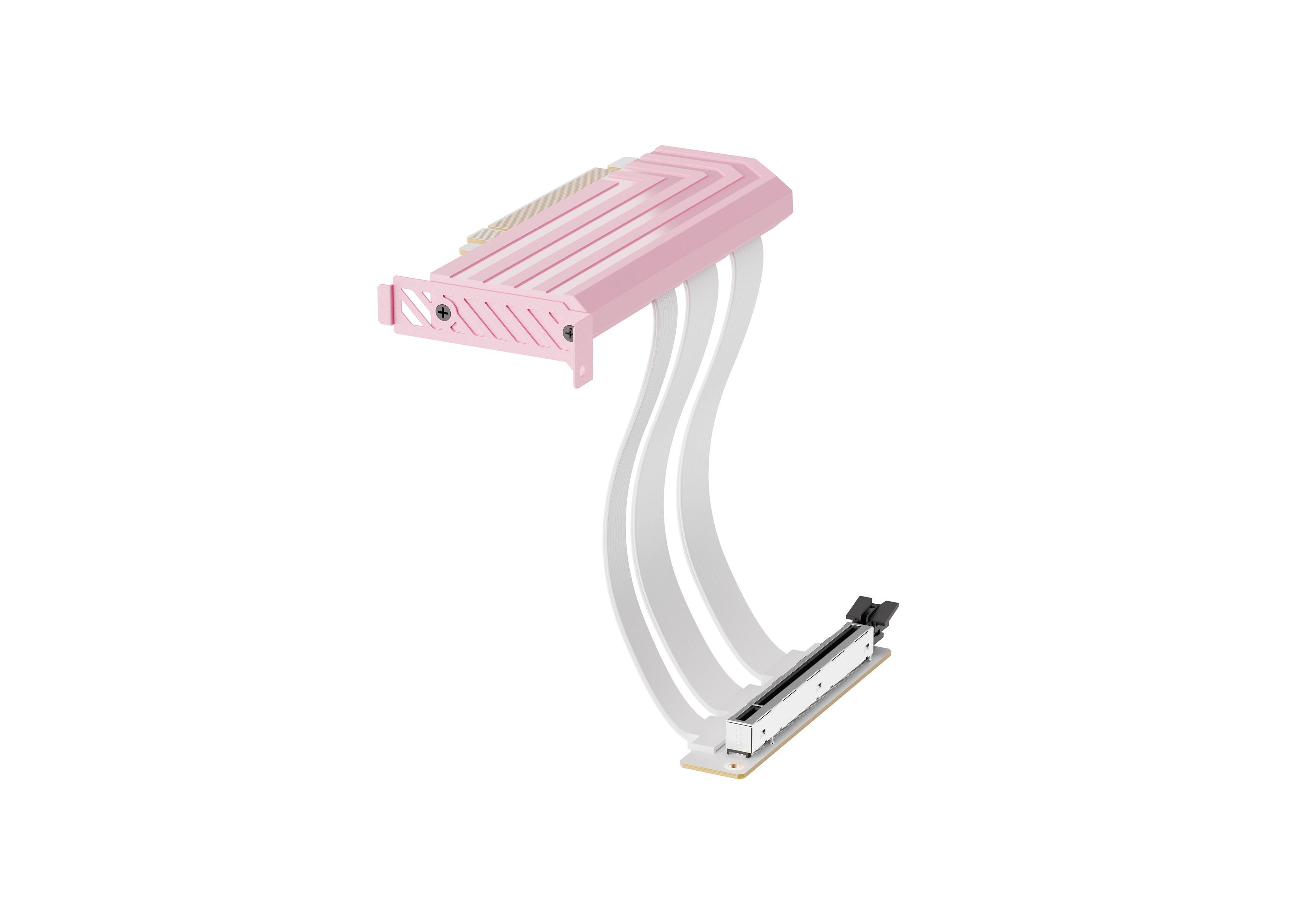 HYTE PCIE 5.0  White(ライザーケーブル） PCIe 5.0 Hyper Riser - Strawberry Milk | HYTE