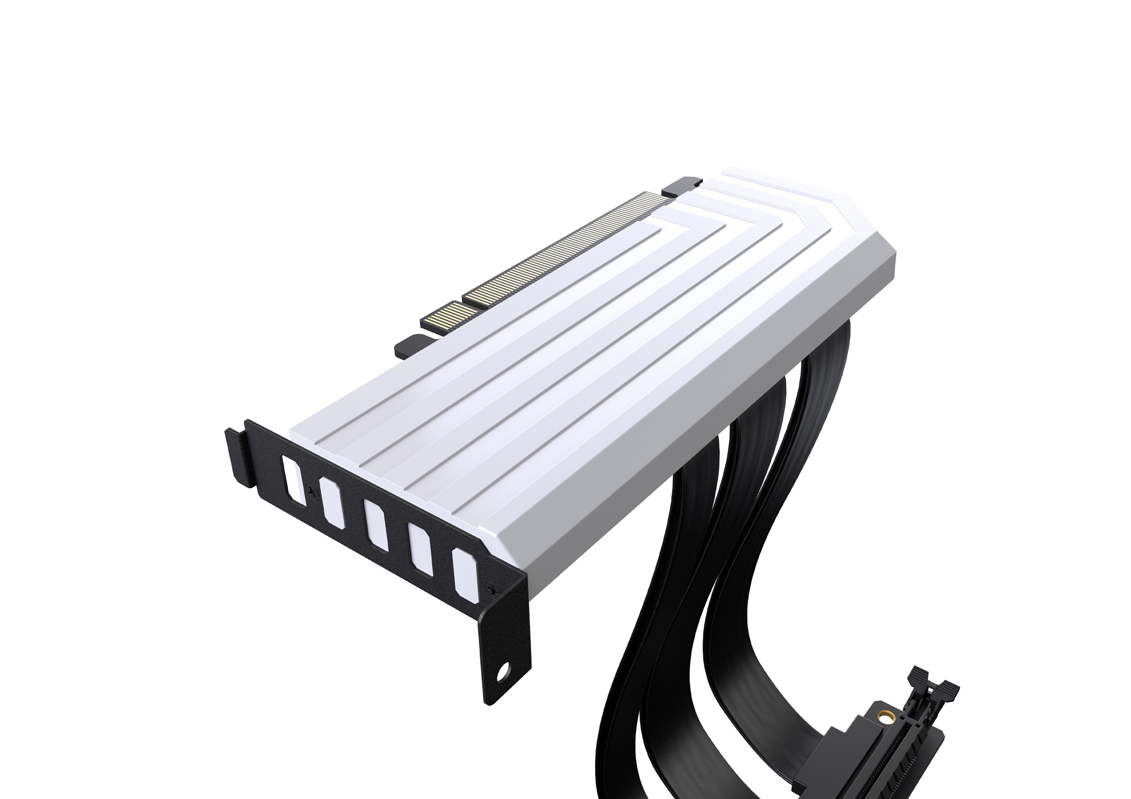 PCIE40 4.0 Luxury Riser Cable - White