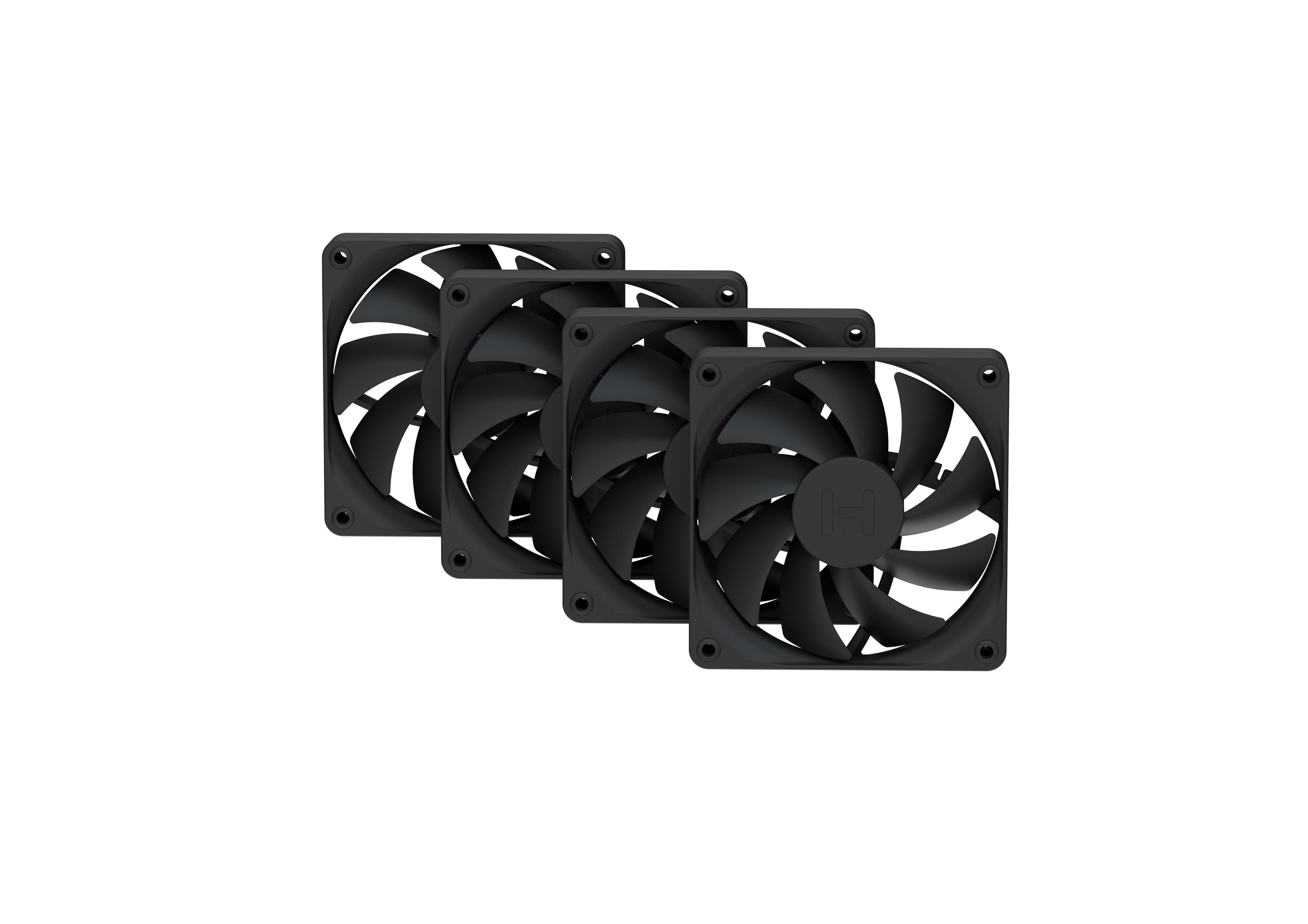 FA12 Fans (4-Pack) - Pitch Black