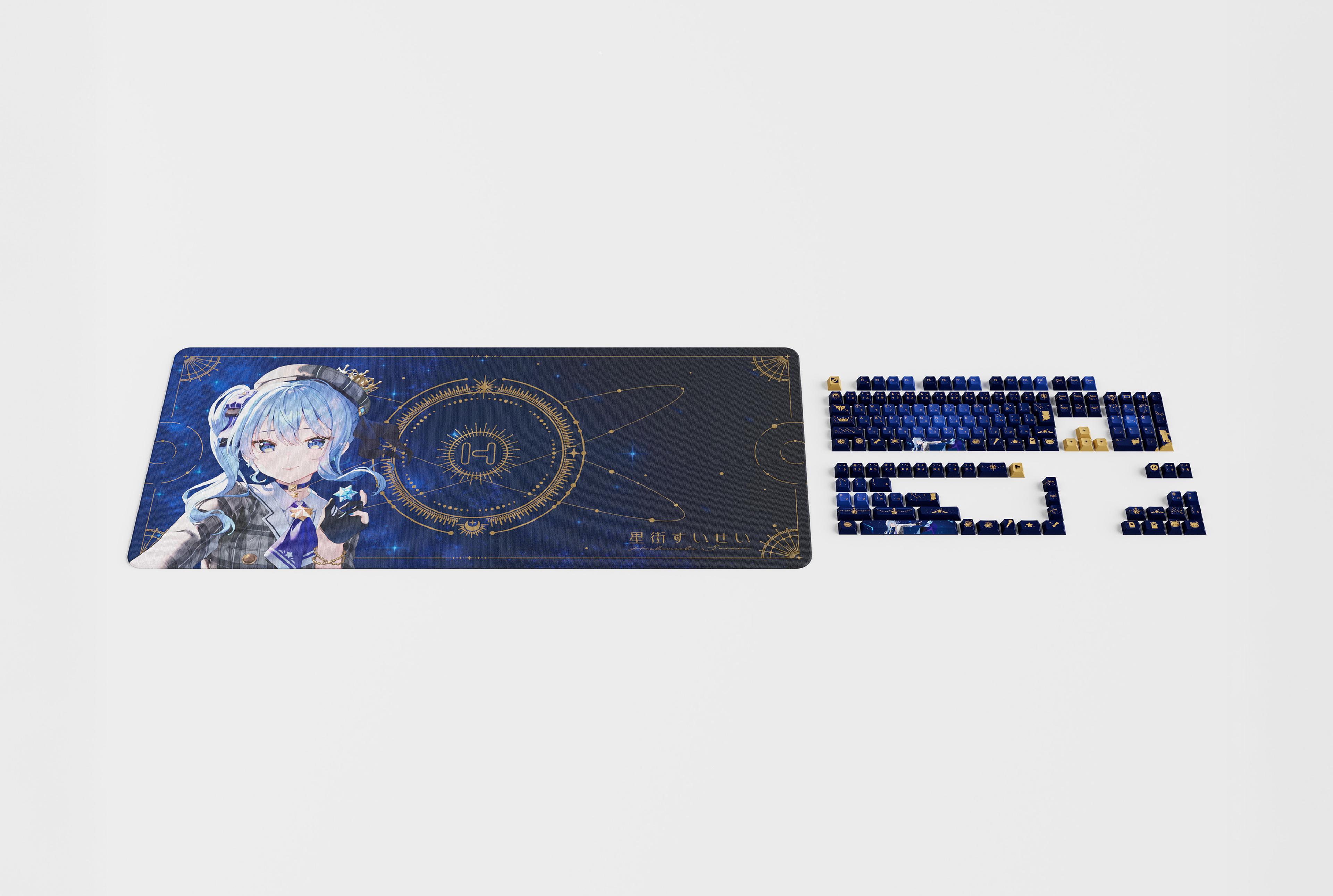 Hoshimachi Suisei Keycap and Desk Pad Bundle