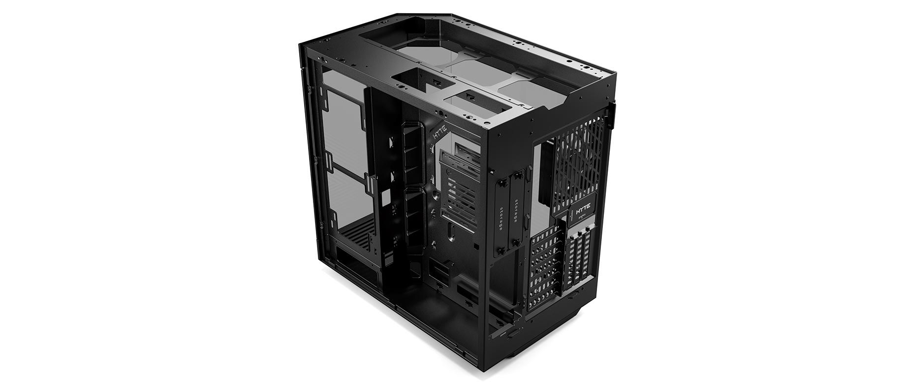 Premium Mid-Tower ATX PC Case - Pitch Black | HYTE