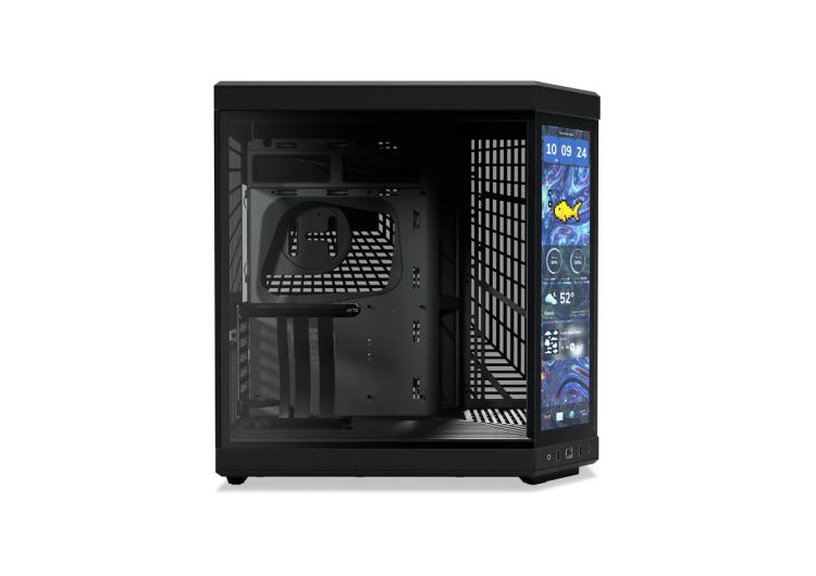 Y70 touch infinite - Our New PC Case with LCD Screen - Pitch Black | HYTE