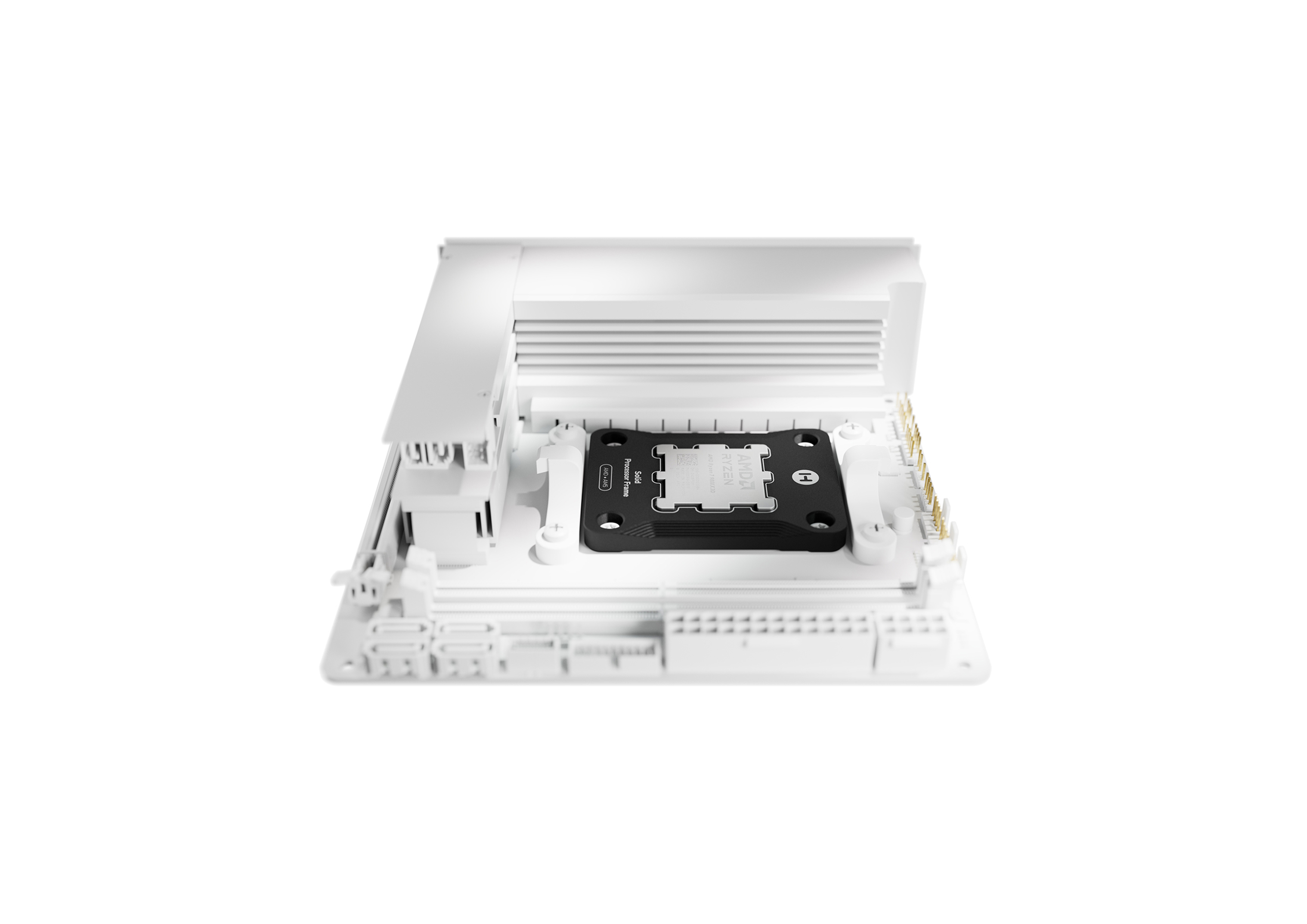 Solid Processor Frame - AM5 - Pitch Black