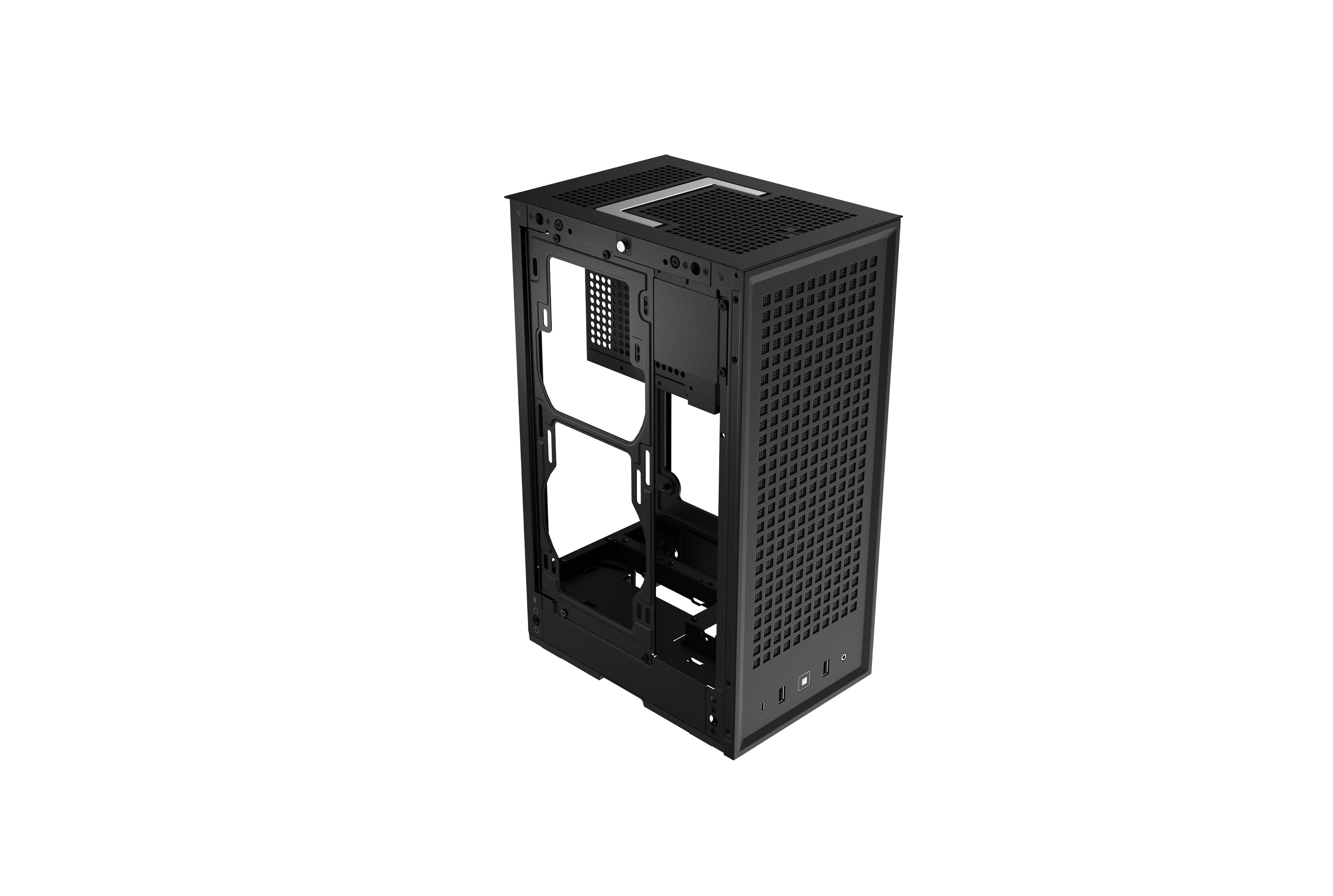 HYTE Revolt 3 - Premium ITX Small Form Factor Case With Power Supply