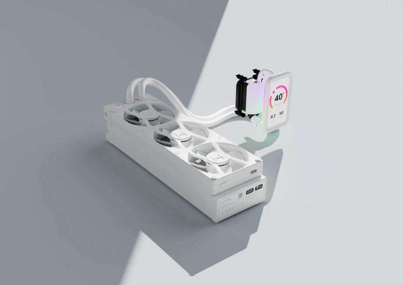 THICC Q80 Trio - Digital CPU Cooler - Snow White | HYTE