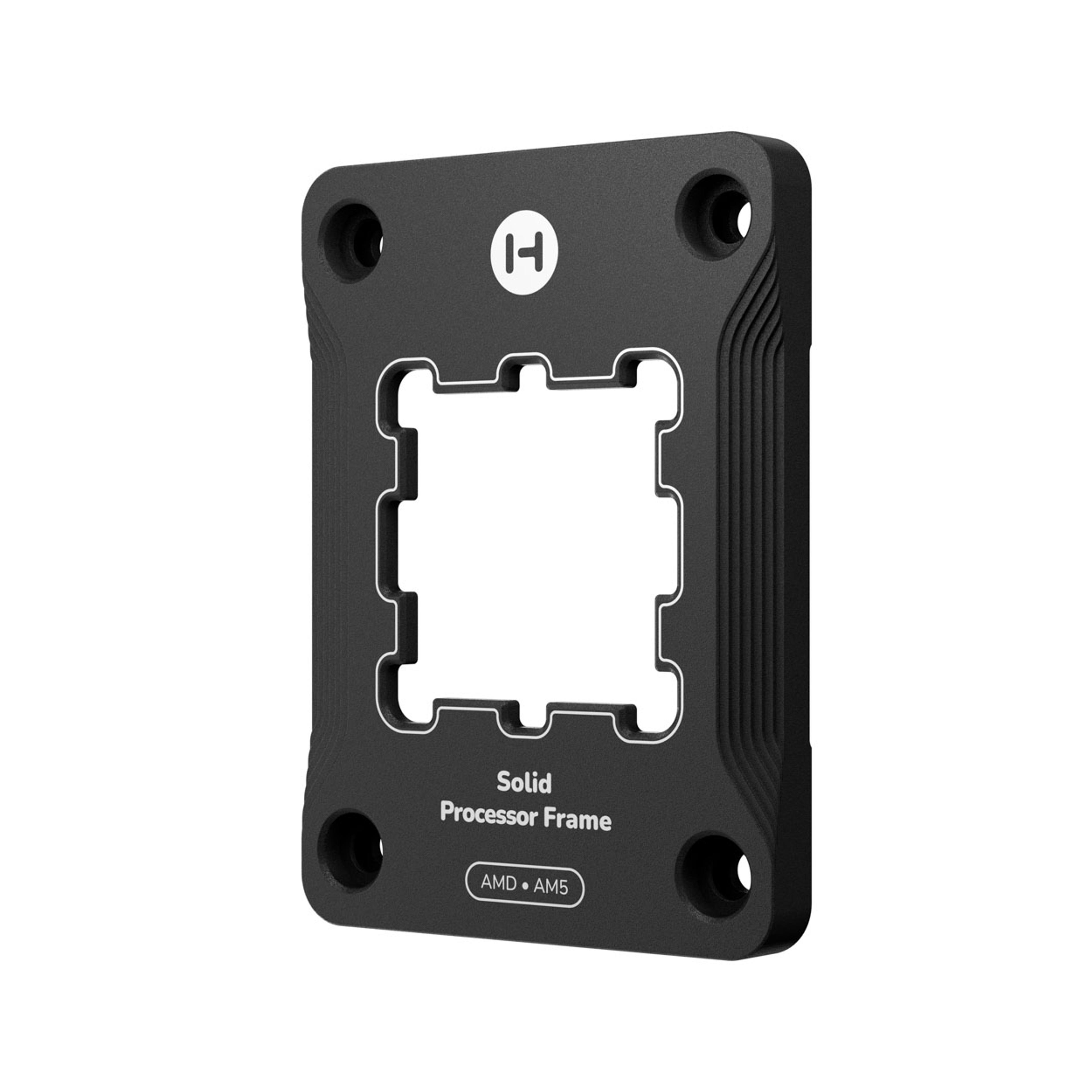 Solid Processor Frame - AM5 - Pitch Black