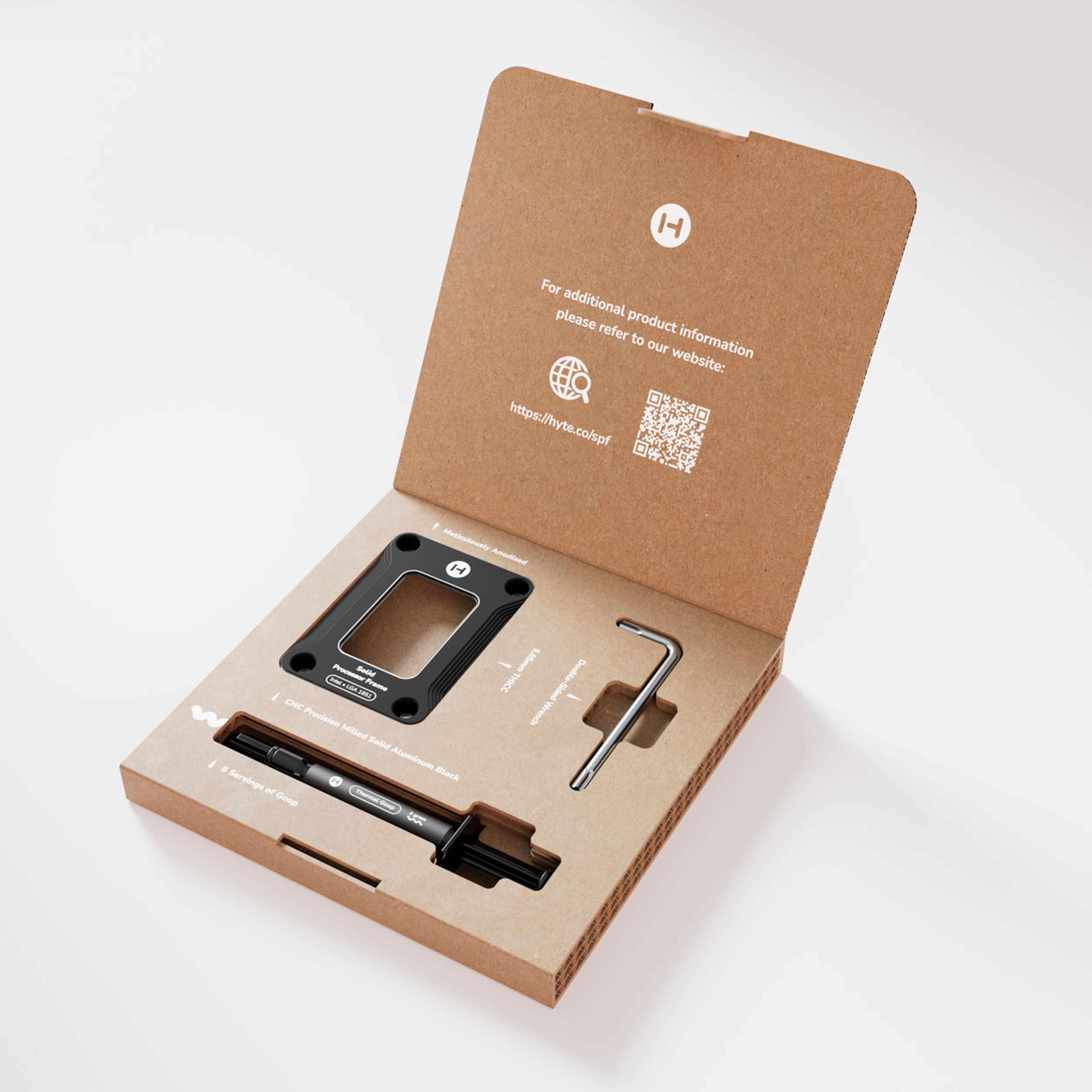 Solid Processor Frame - LGA1851 - Pitch Black