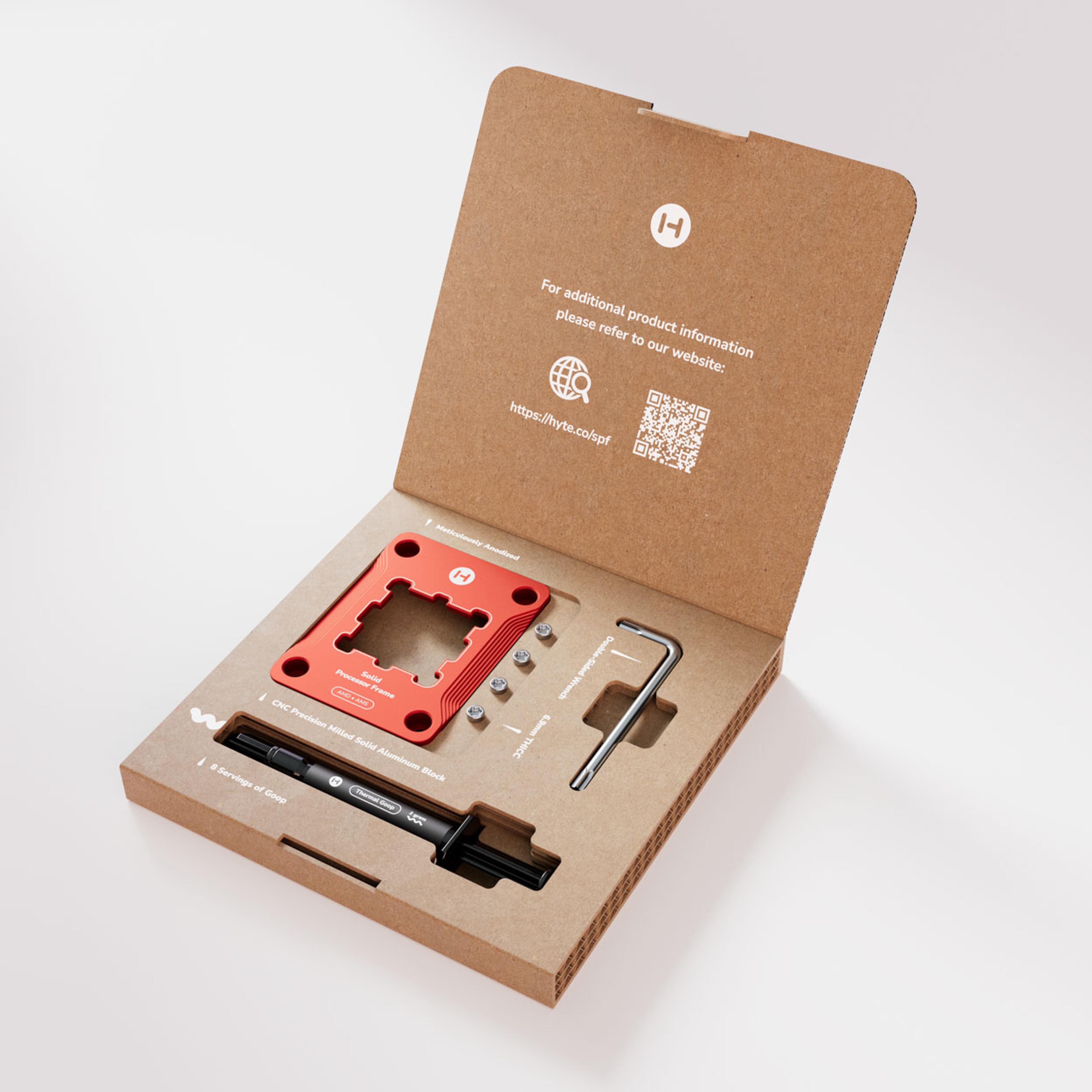 Solid Processor Frame - AM5 - Red