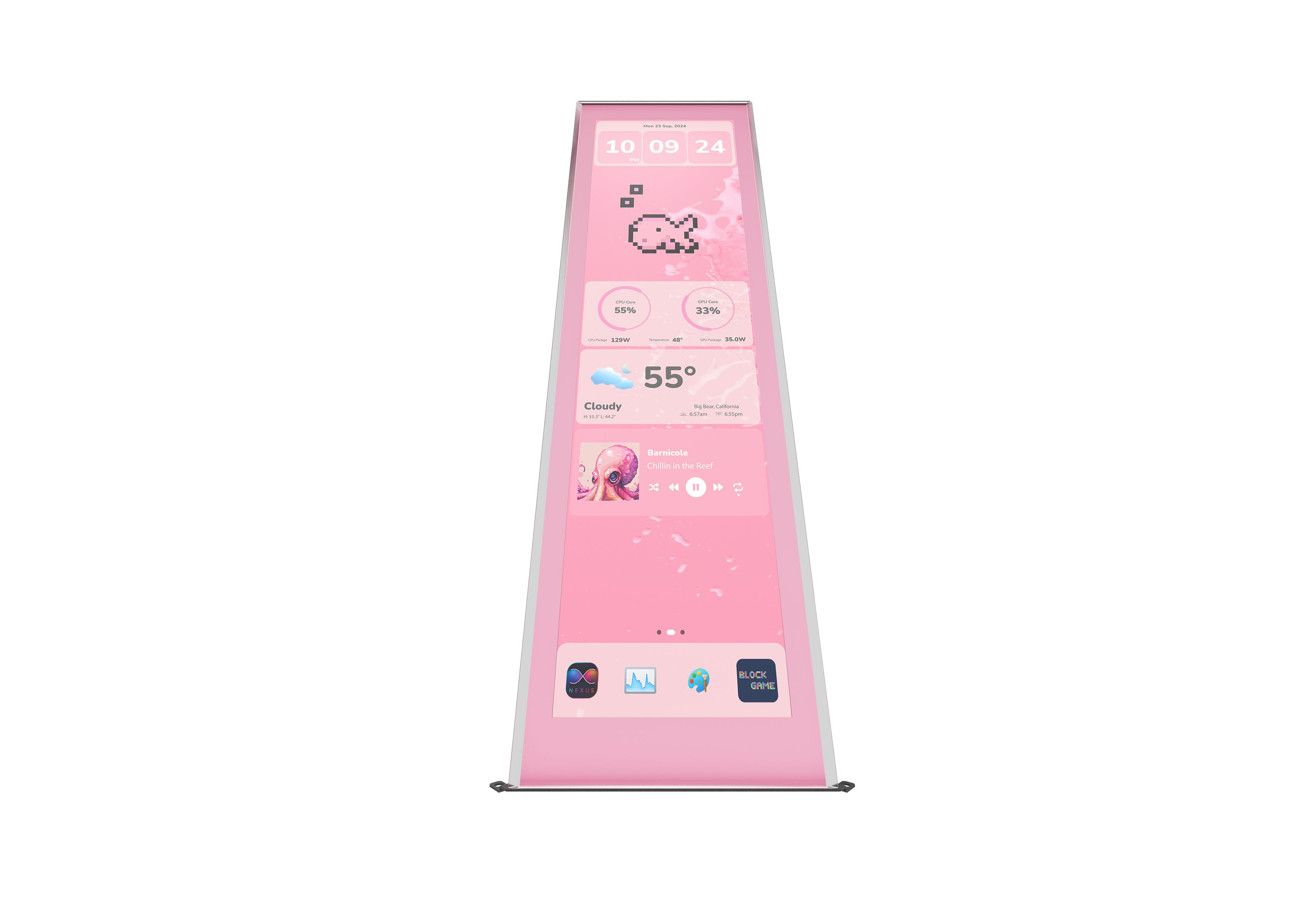 Y70 touch infinite Display Upgrade - Strawberry Milk | HYTE