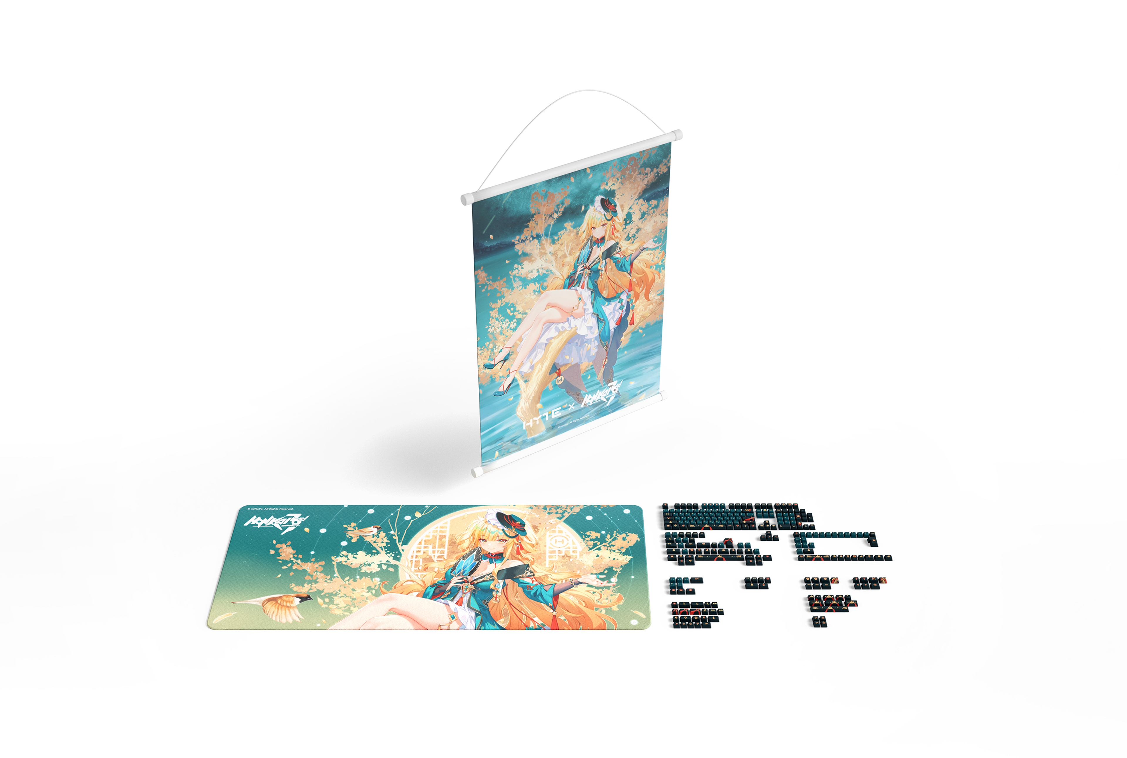 Official Honkai Impact 3rd Keycap Set and Desk Pad Bundle