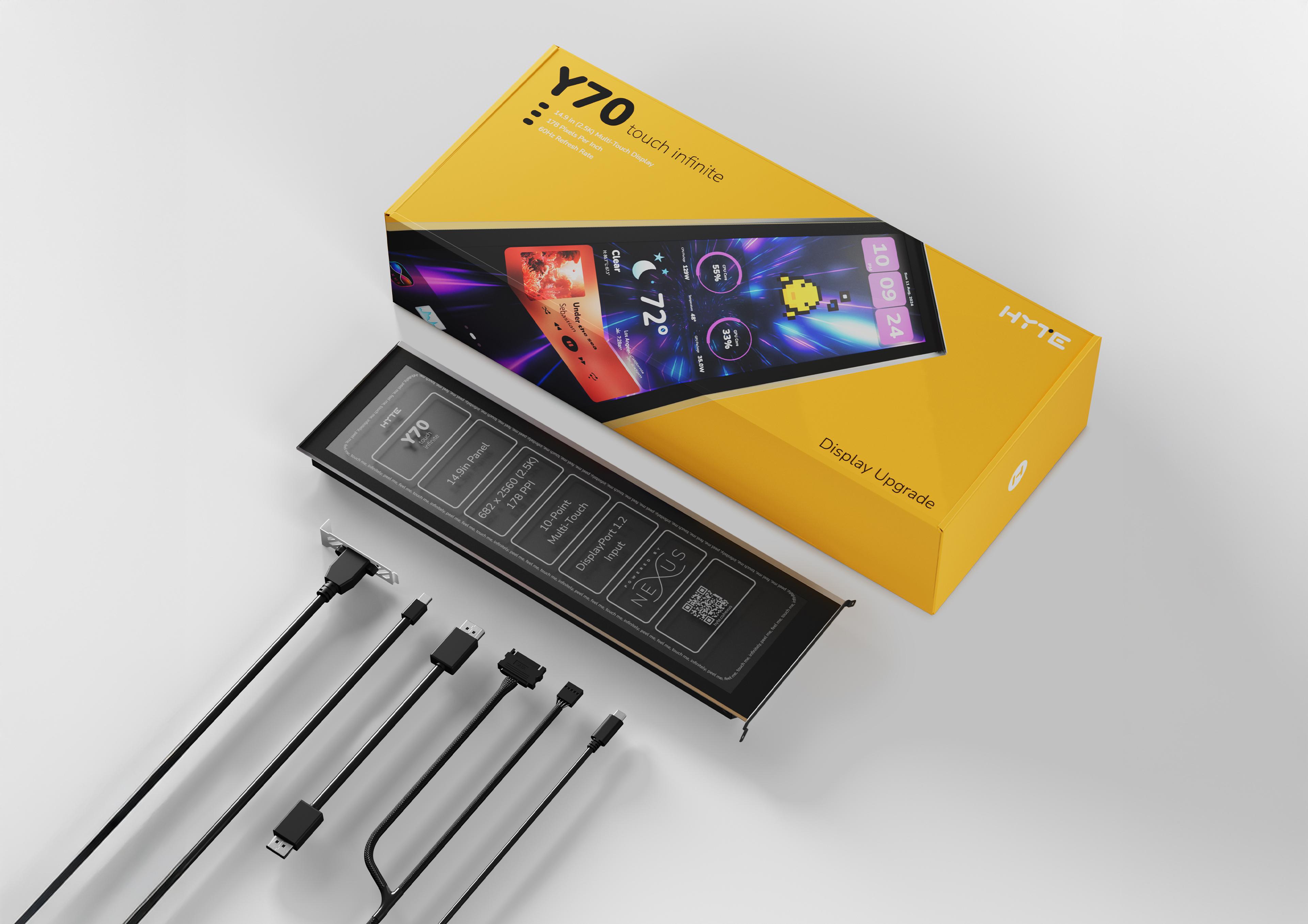 Y70 touch infinite Display Upgrade - Pitch Black