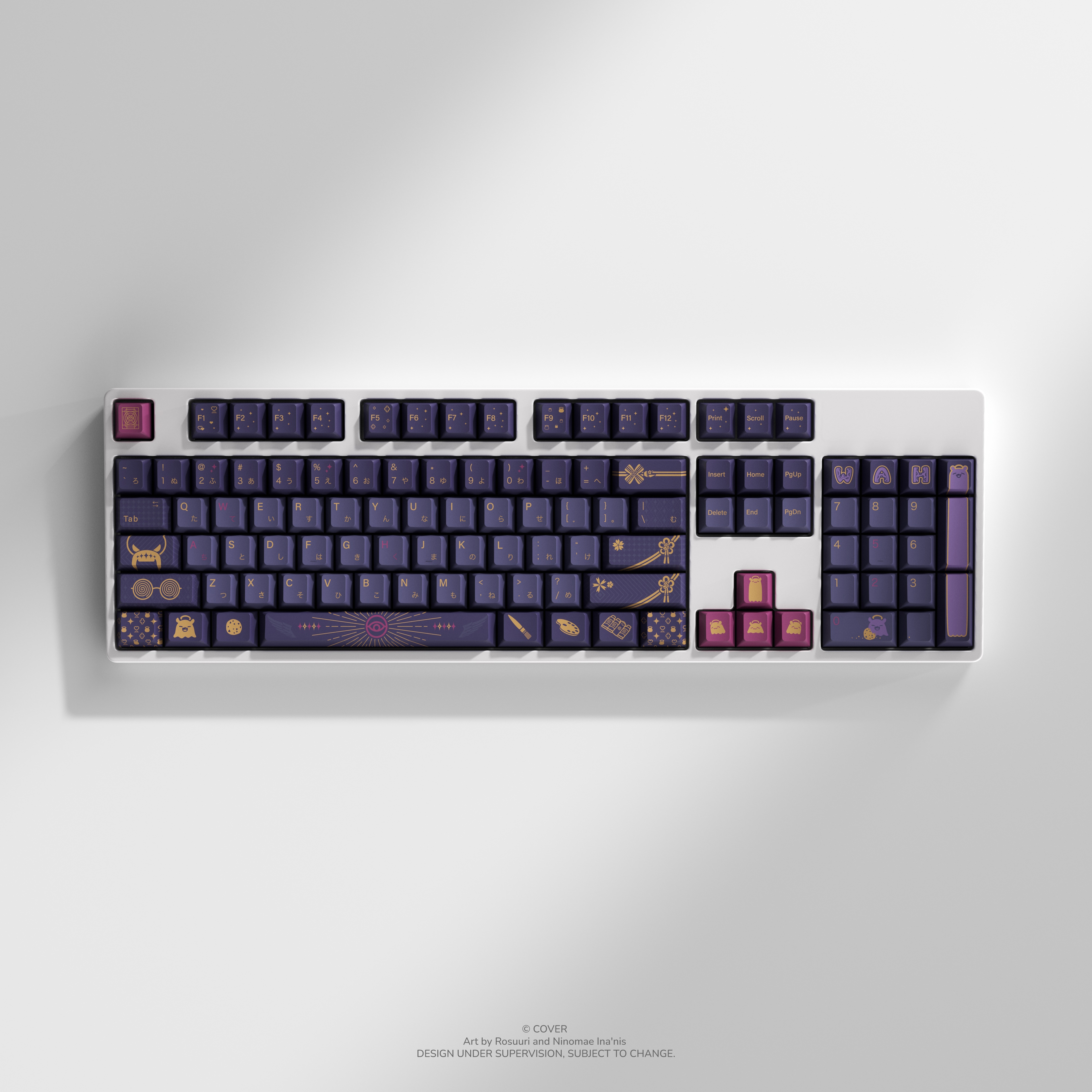 Ninomae Ina’nis Keycap Set and Desk Pad Bundle Product Page