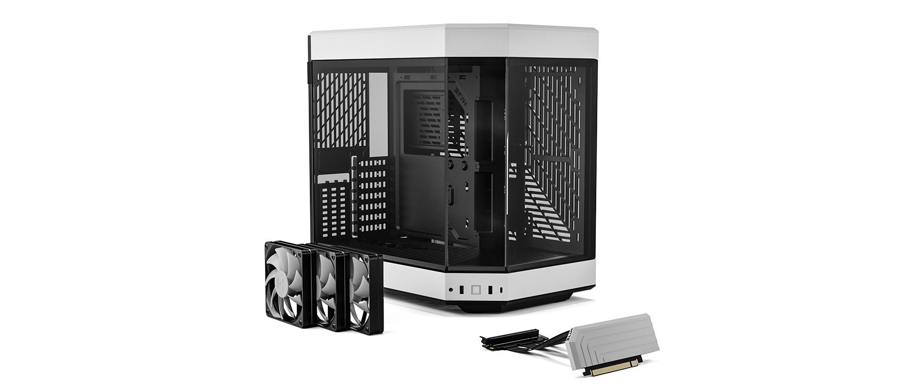 Premium Mid-Tower ATX PC Case White | HYTE