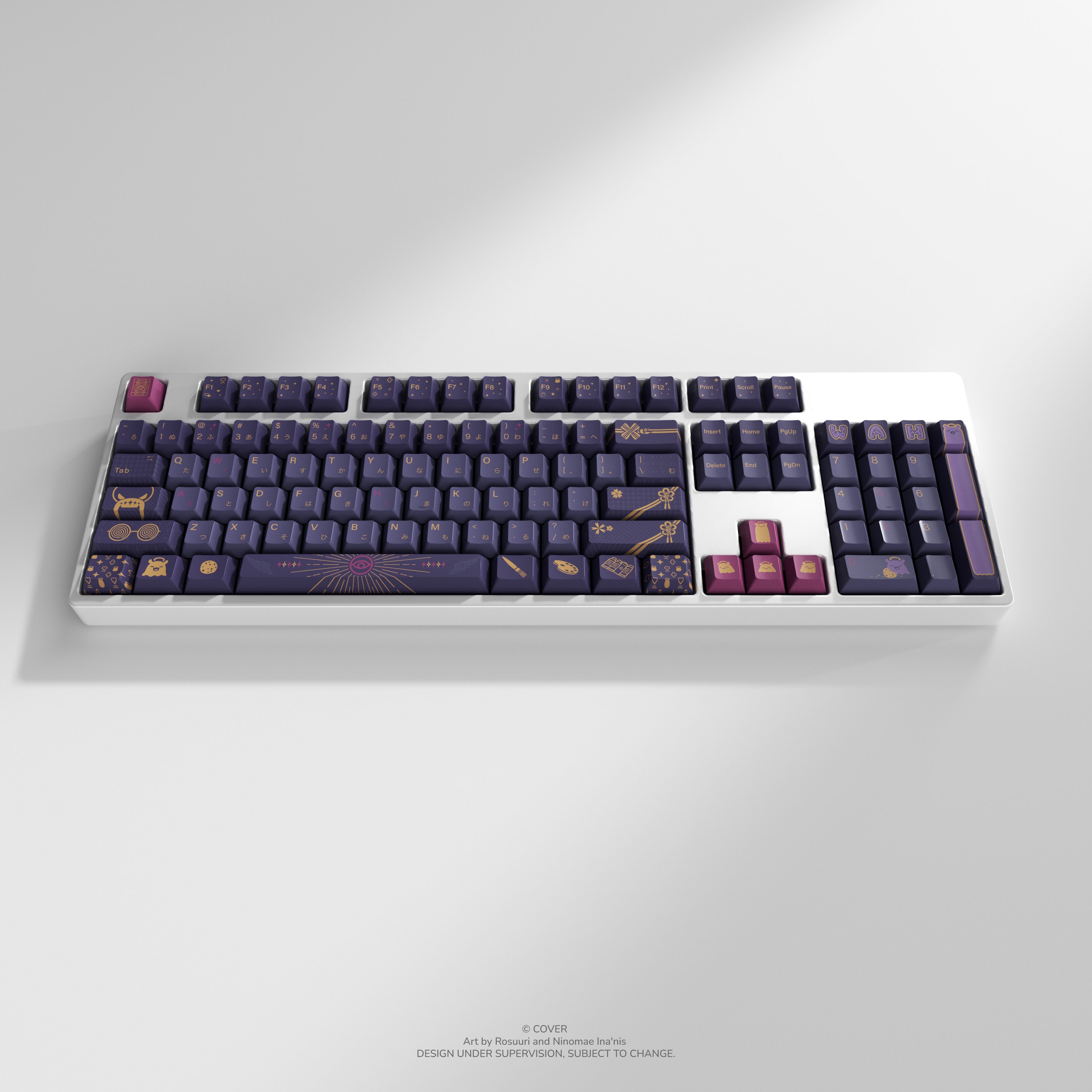 Ninomae Ina’nis Keycap Set and Desk Pad Bundle Product Page