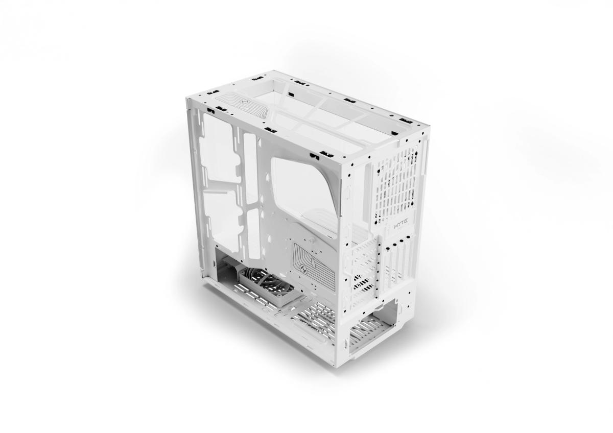 Y40 - ATX PC Cases with PCIe 4.0 Riser - Snow White | HYTE