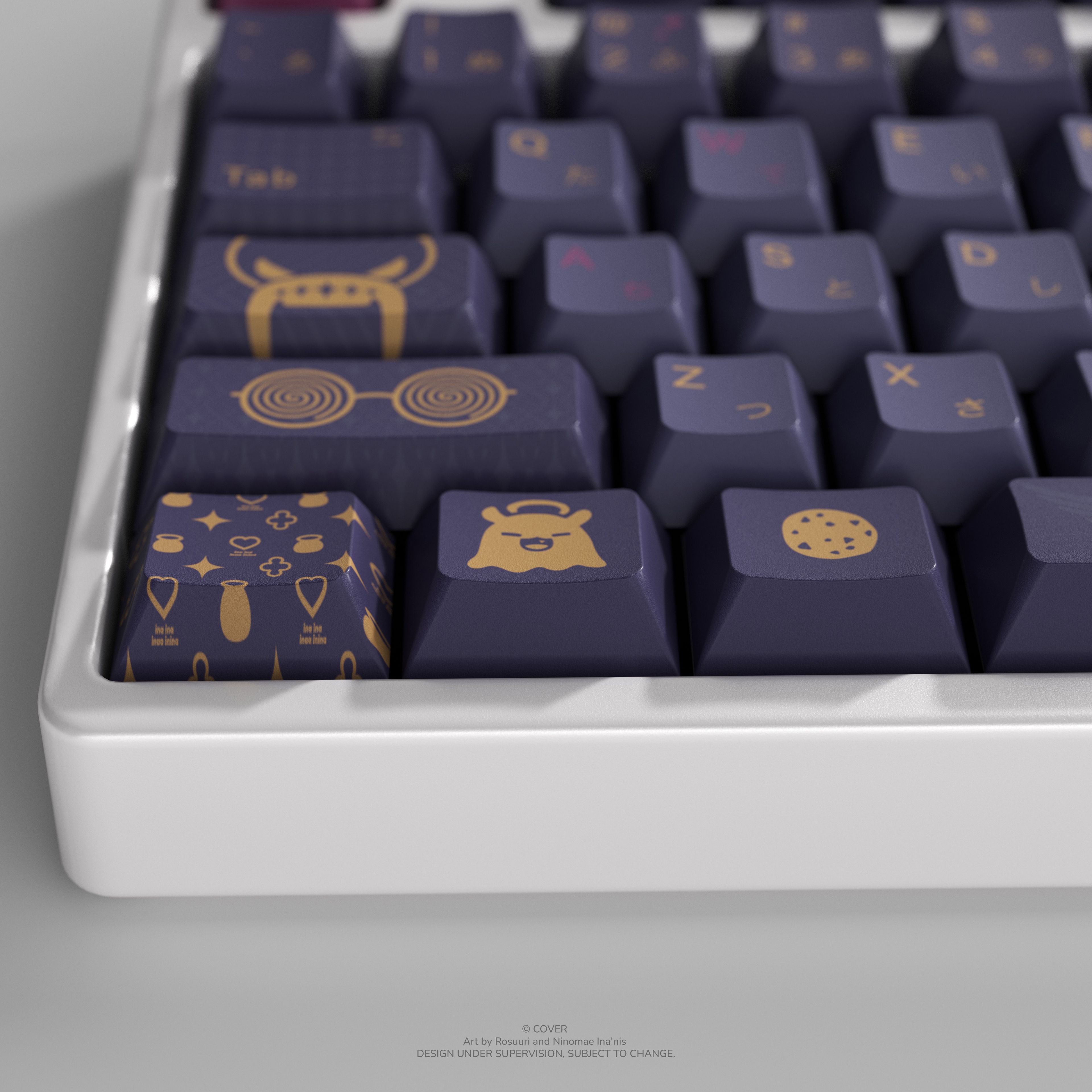 Ninomae Ina’nis Keycap Set and Desk Pad Bundle Product Page