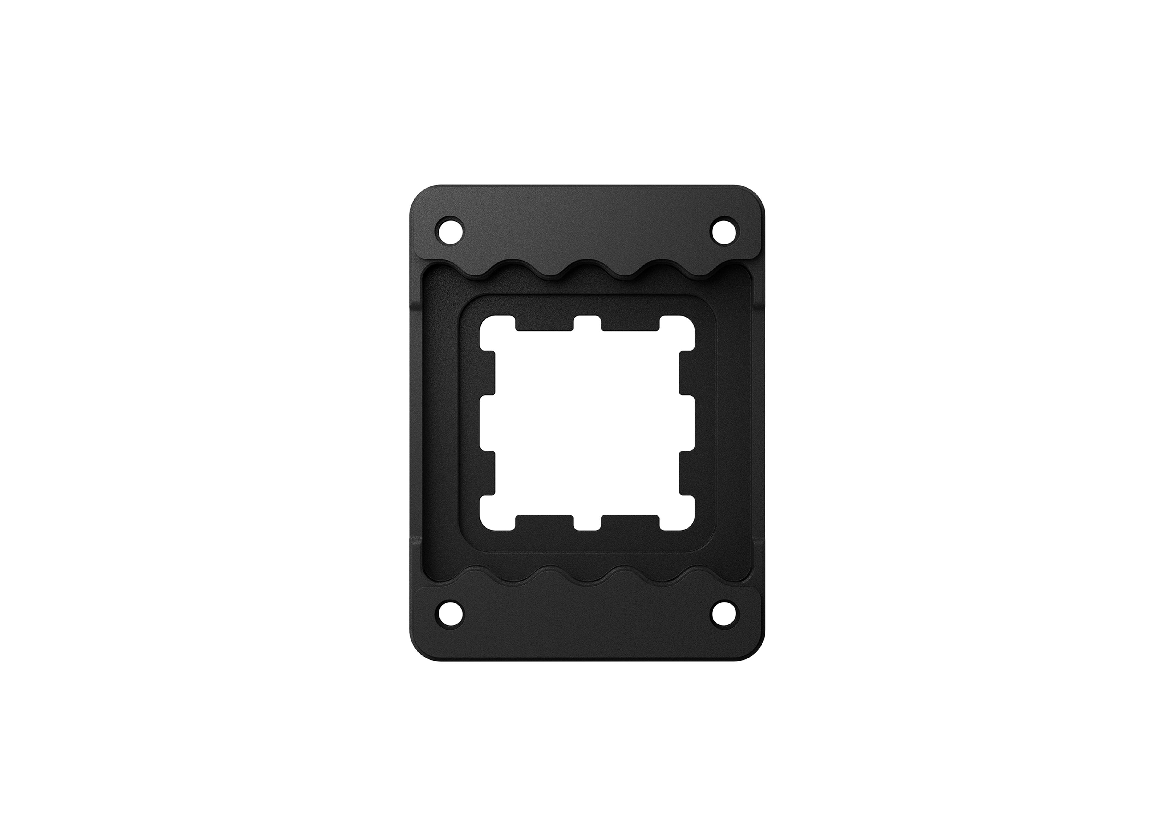 Solid Processor Frame - AM5 - Pitch Black