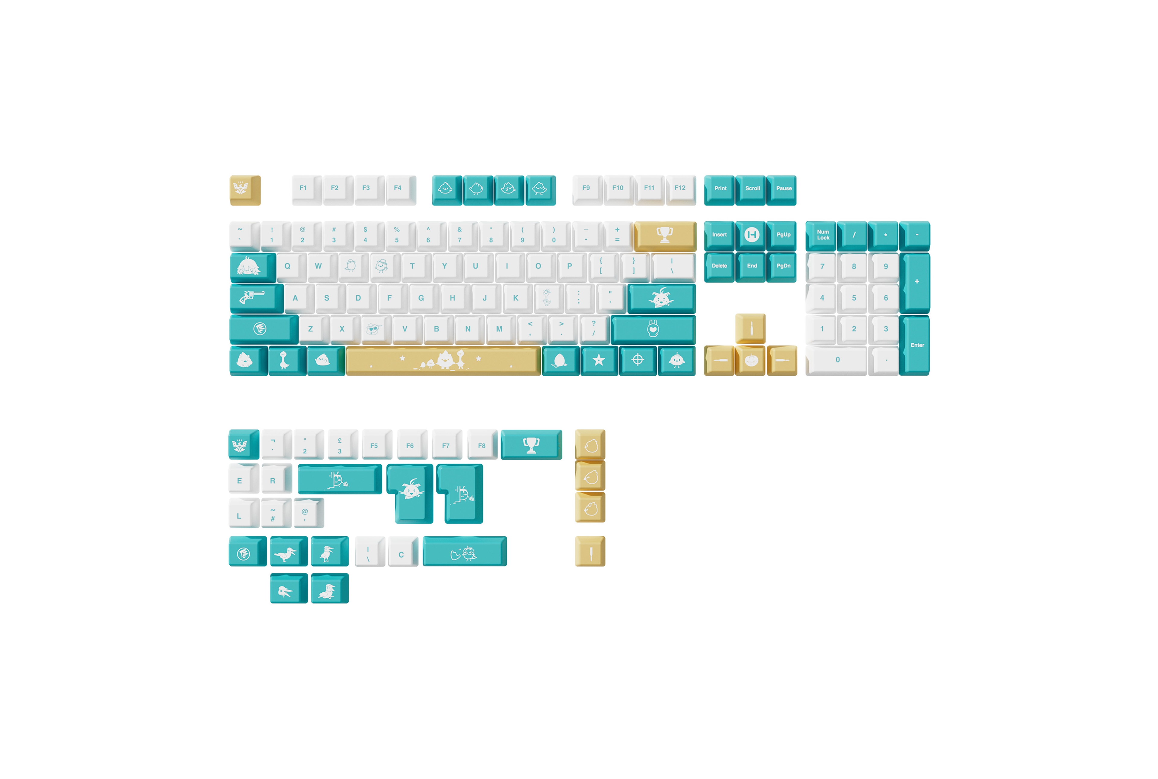 Dokibird Keycap Set