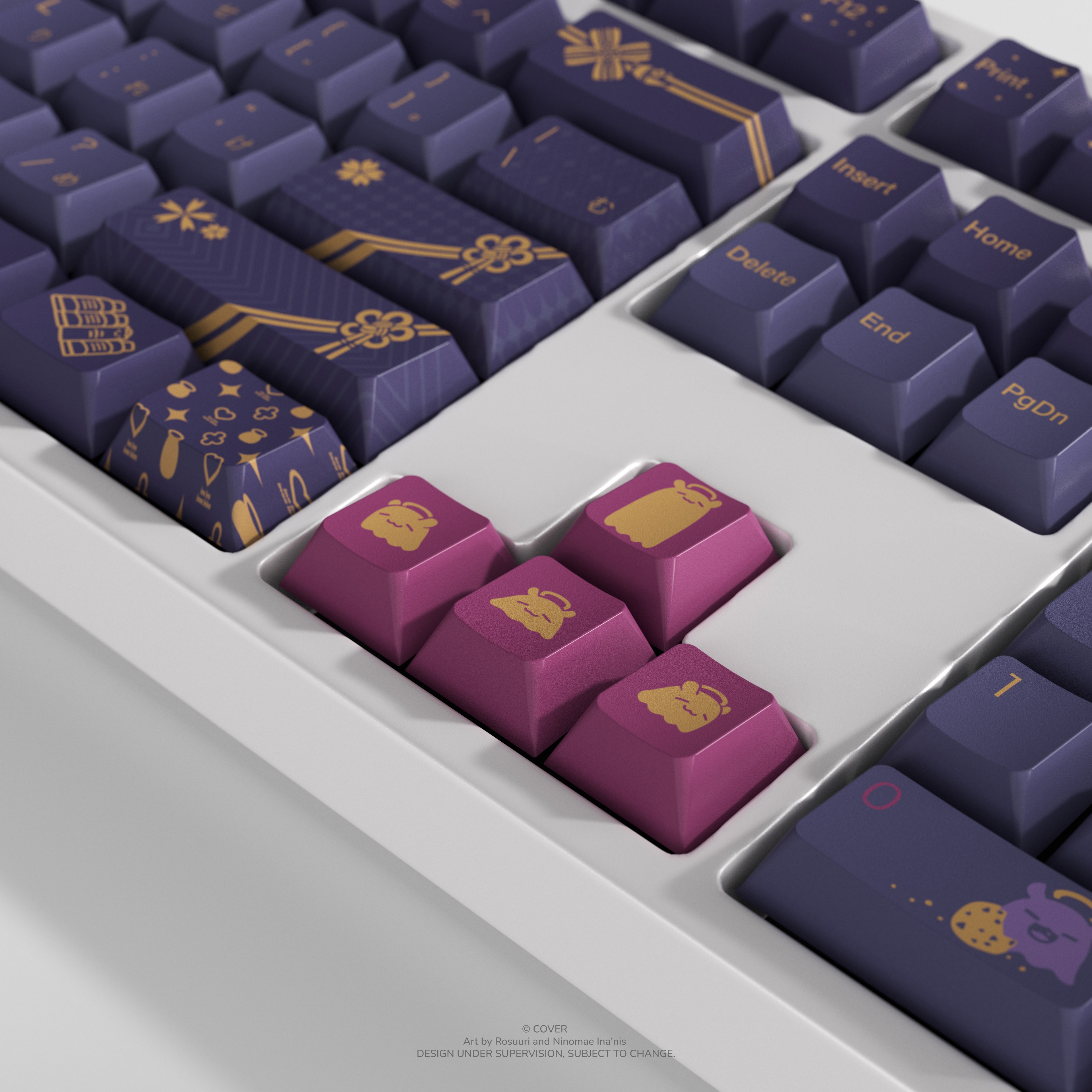 Ninomae Ina’nis Keycap Set and Desk Pad Bundle Product Page