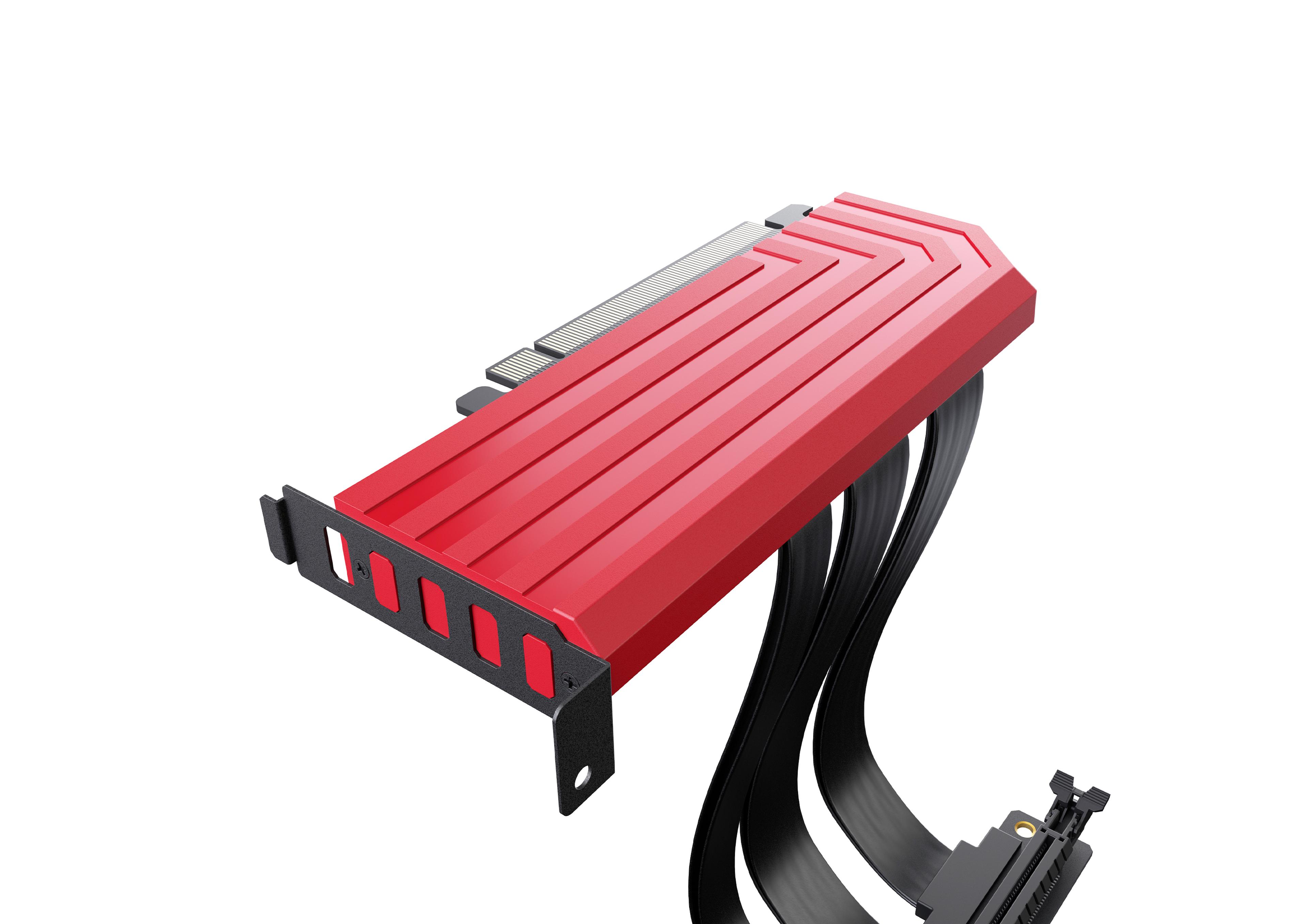 PCIE40 4.0 Luxury Riser Cable - Red