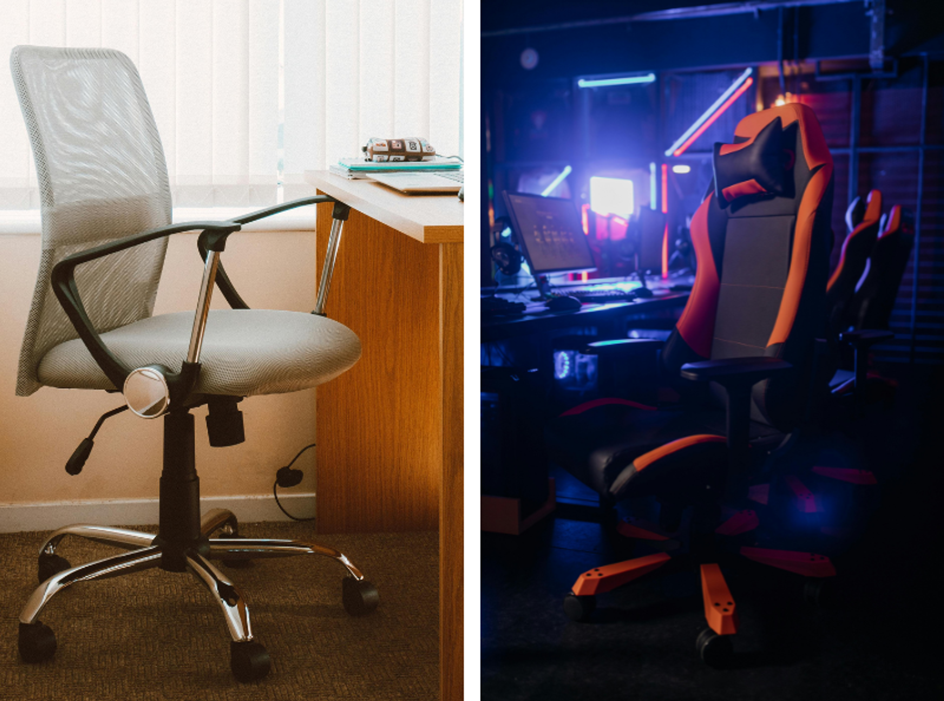 gaming chairs vs office chairs