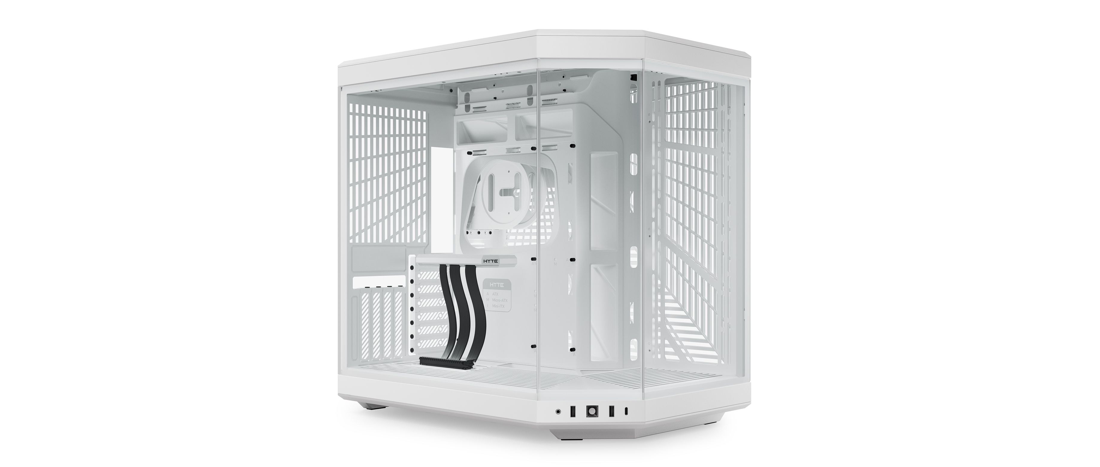 Y70 - Our New PC Case with LCD Screen - Snow White | HYTE