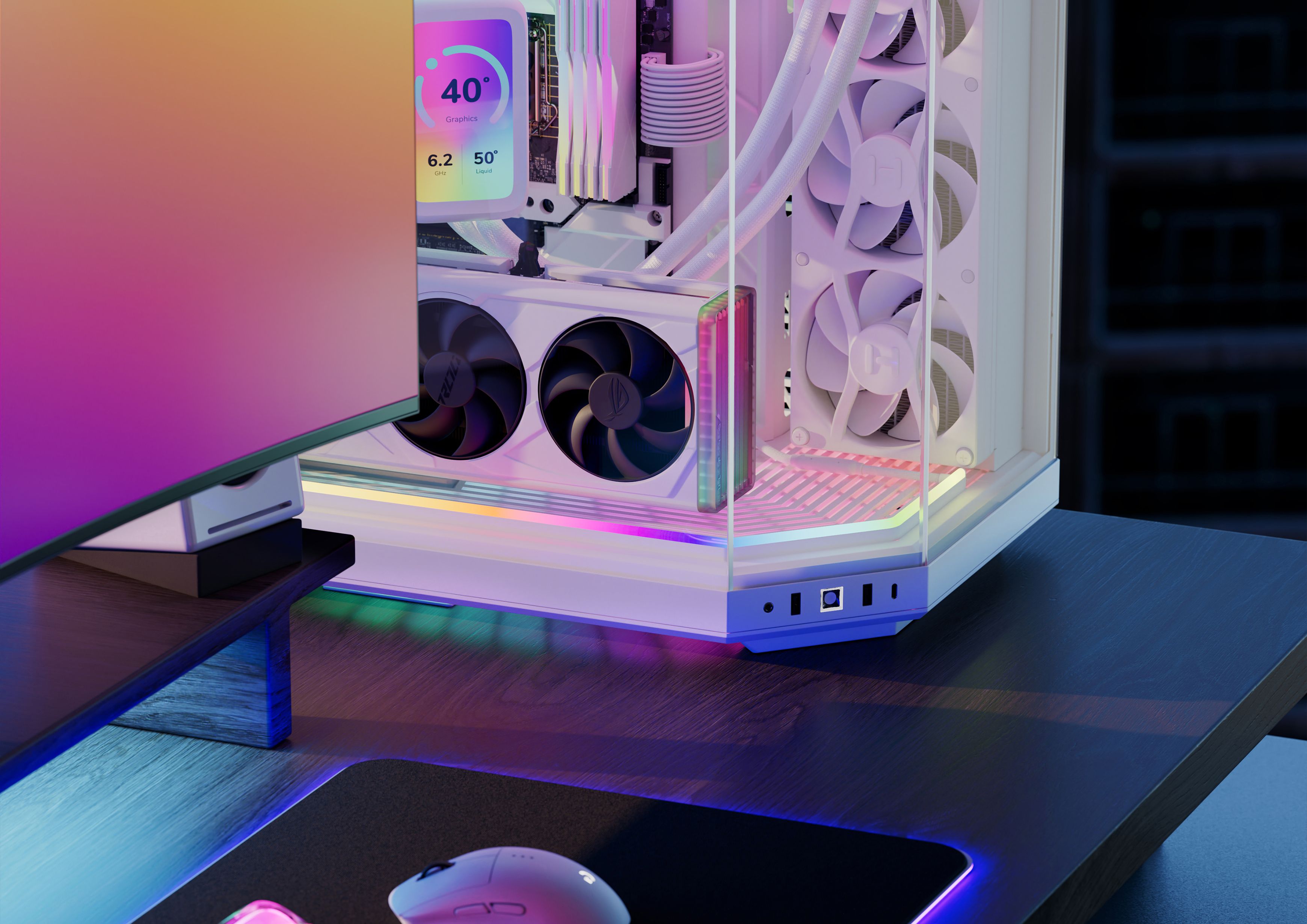 Noodle - RGB Digital Lighting - White | HYTE