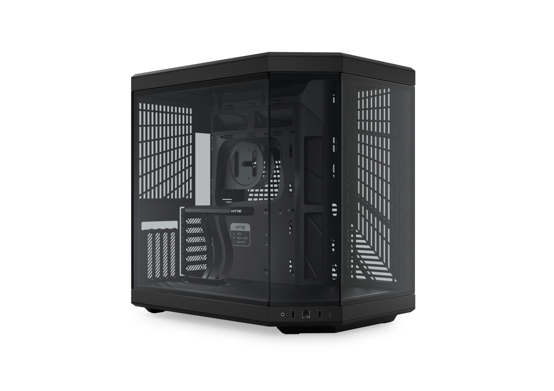 Y70 - Our New ATX PC Case - Pitch Black | HYTE