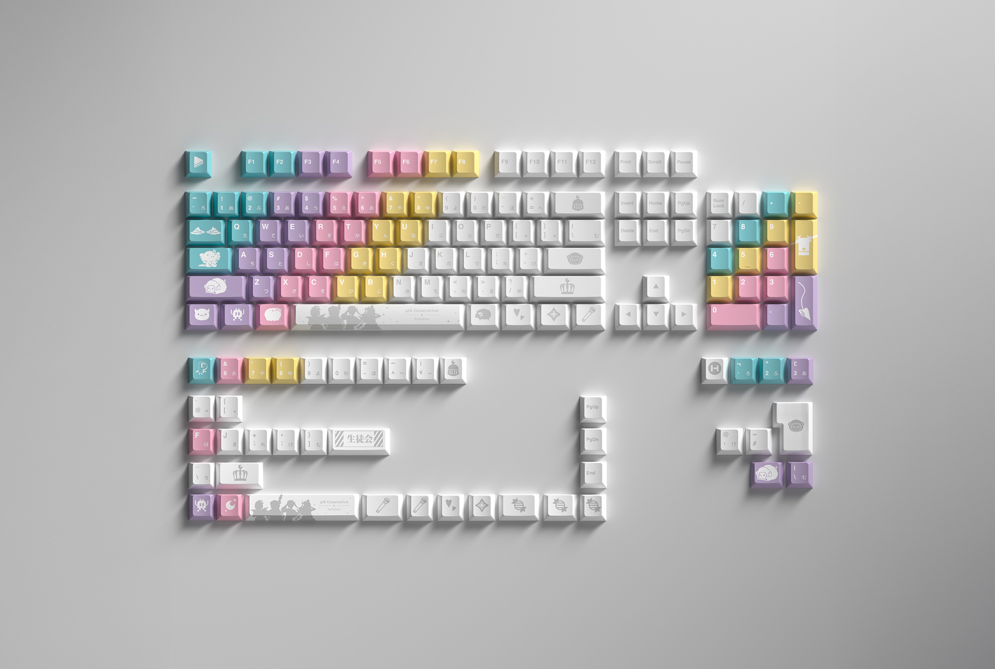 hololive 4th Generation Keycap Set
