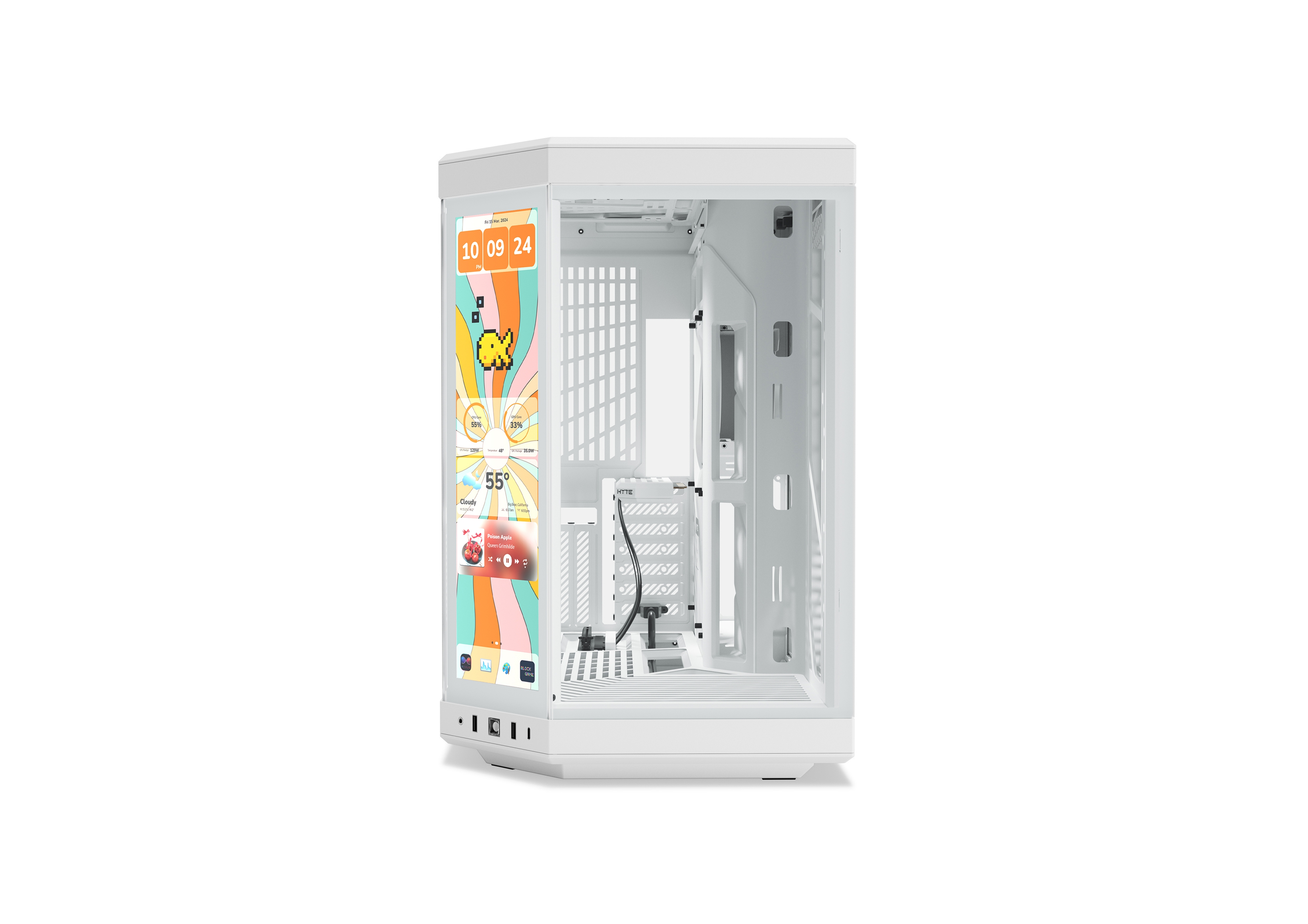 HYTE Y70 touch infinite - Modern Aesthetic Case - Snow White