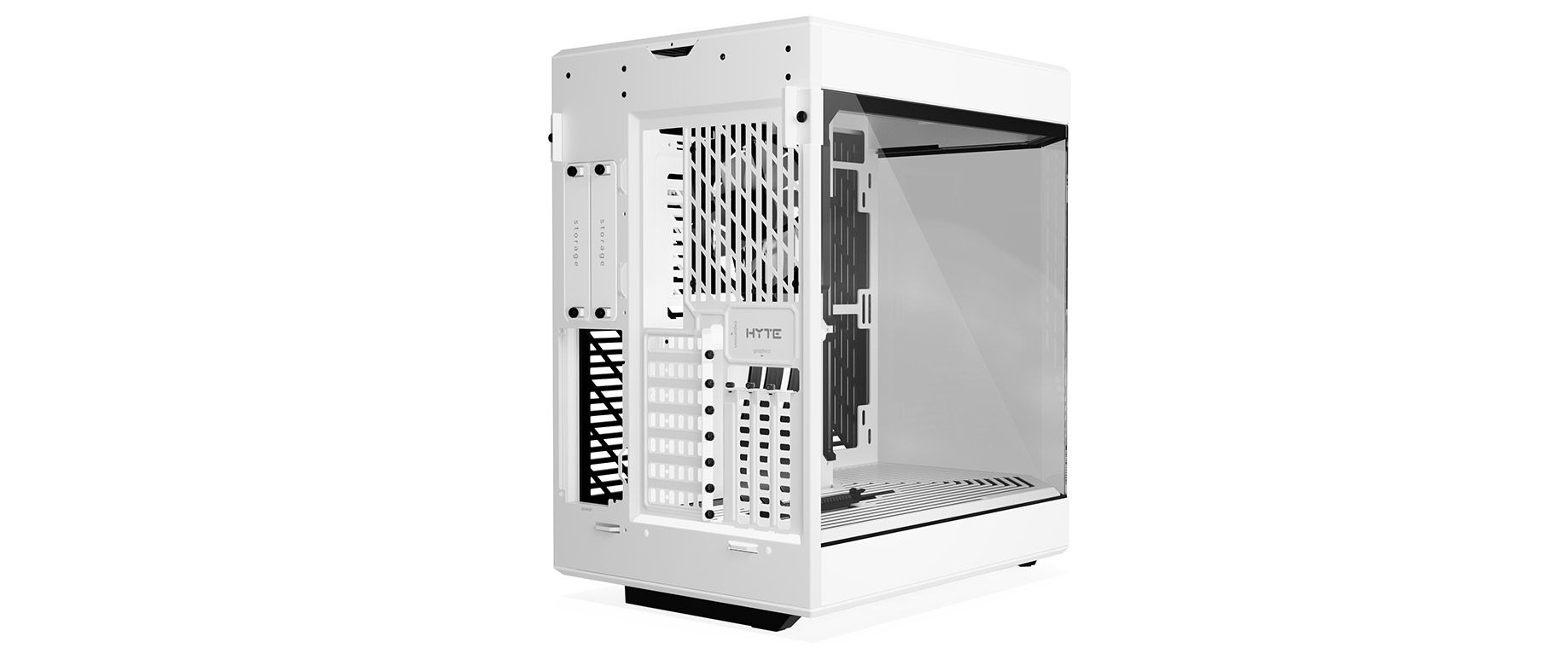 Premium Mid-Tower ATX PC Case - Snow White | HYTE