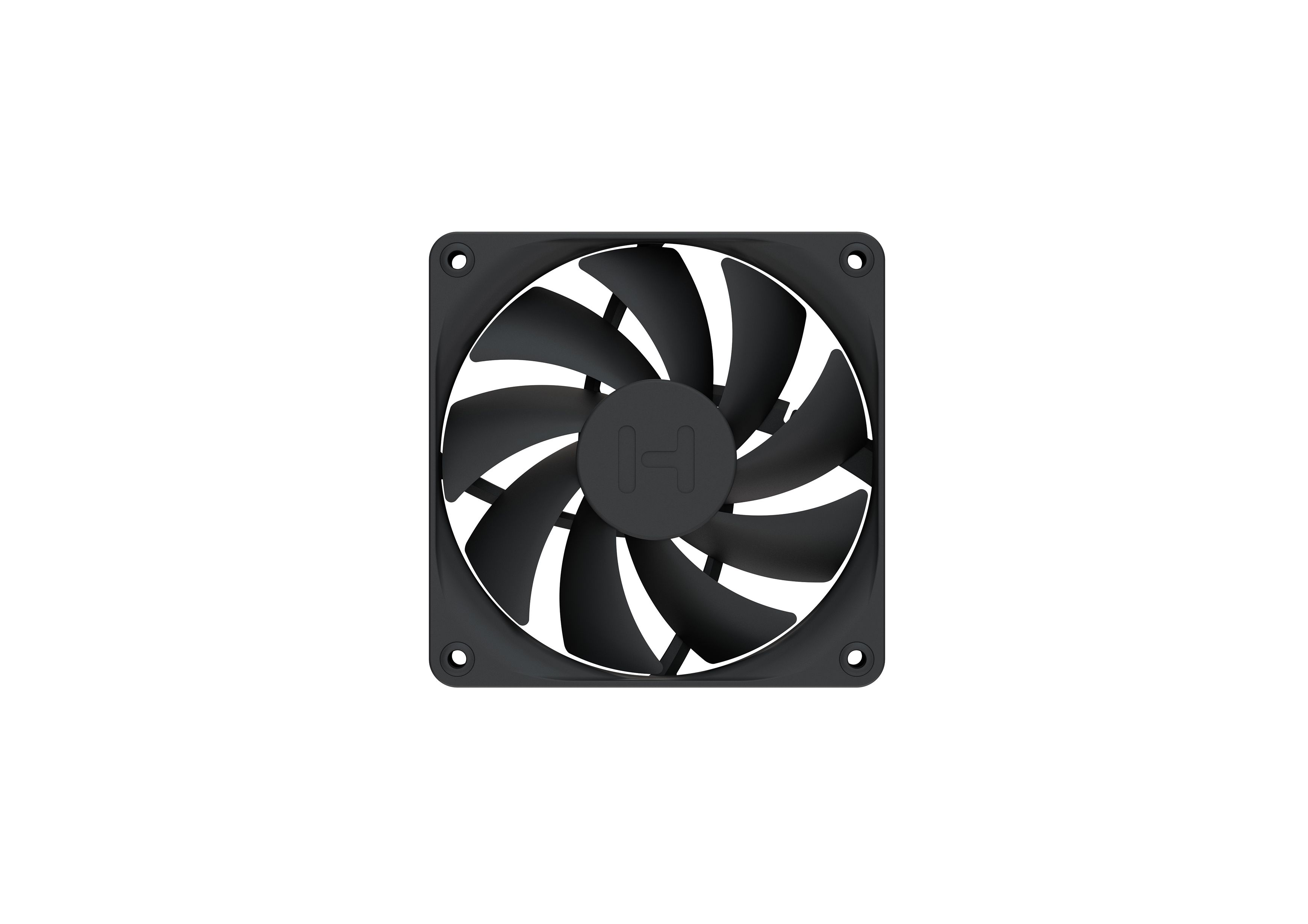 FA12 Fans (4-Pack) - Pitch Black | HYTE