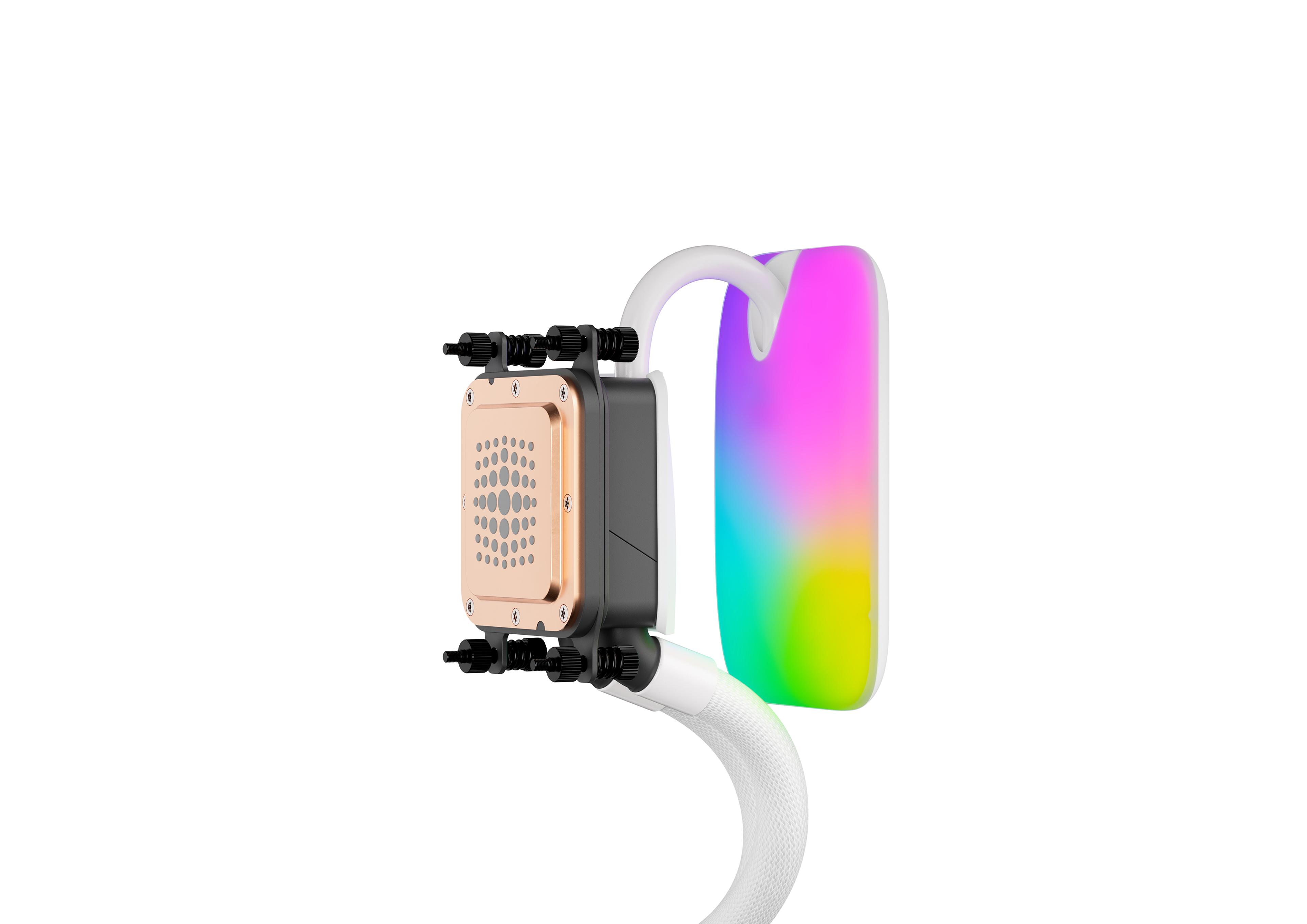 HYTE THICC Q80 Trio - Digital Processor Cooling - Snow White