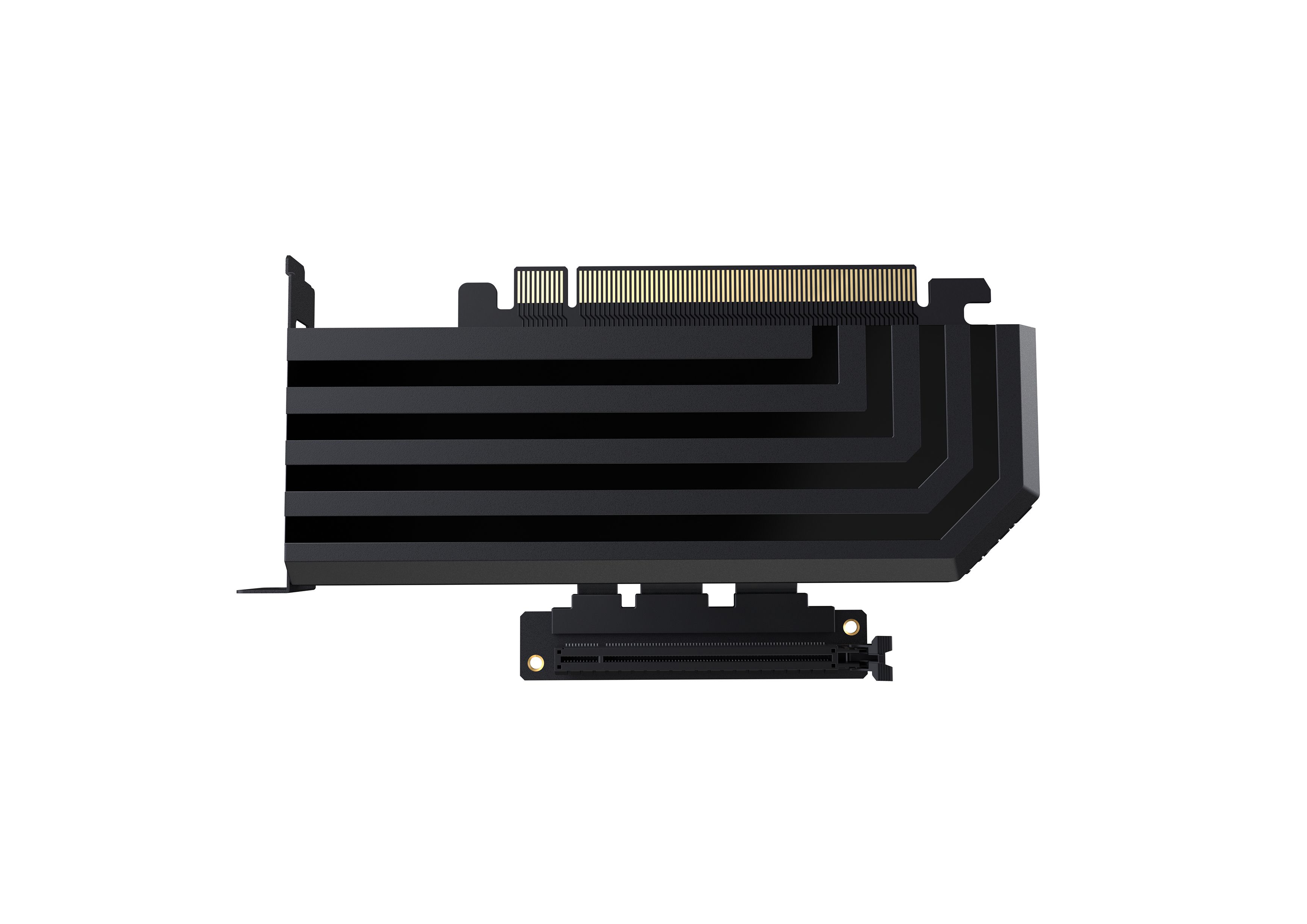 PCIE40 - Luxury PCIe 4.0 Riser Cable - Pitch Black | HYTE