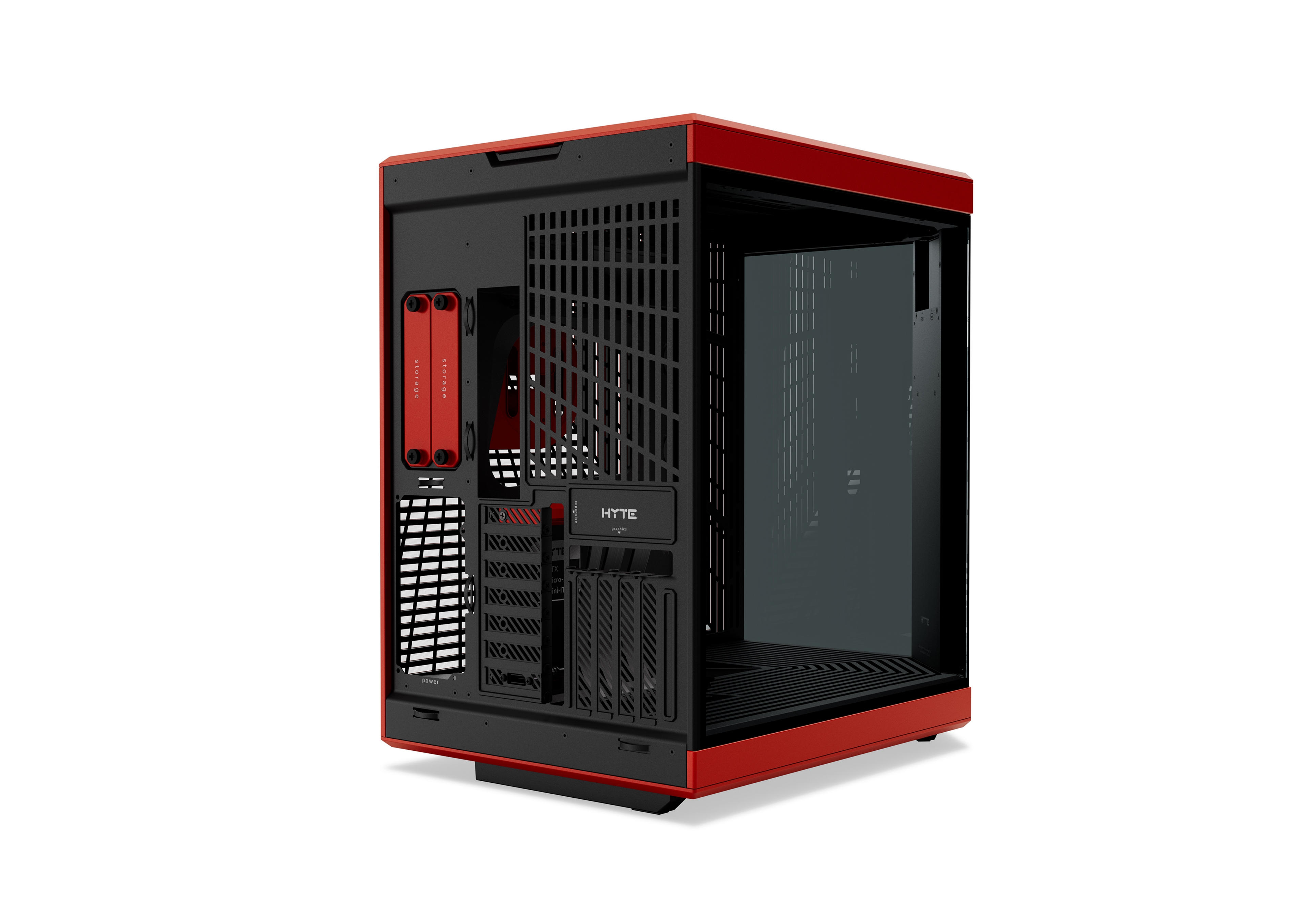 HYTE Y70 touch infinite - Modern Aesthetic Case - Red