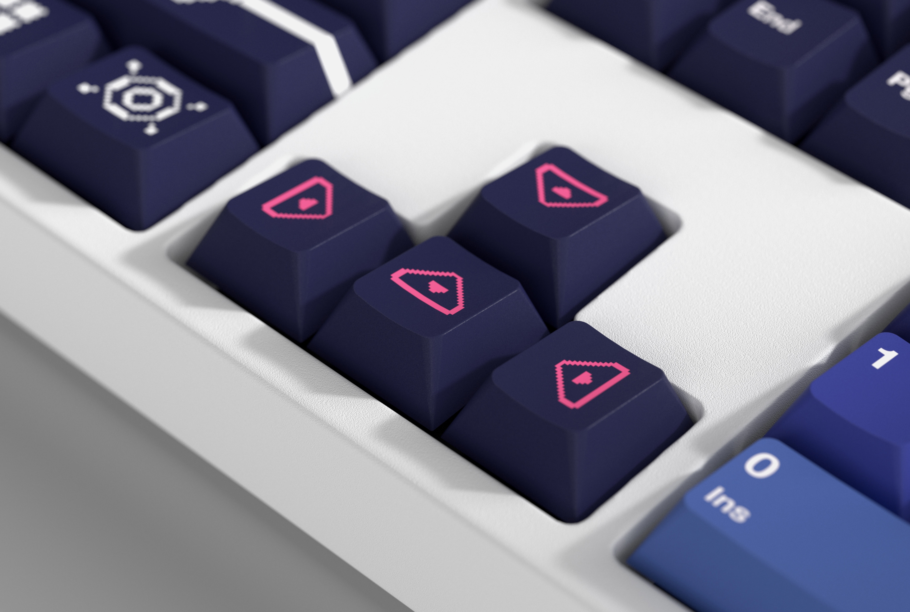 Official Silver Wolf Keycap Set and Desk Pad Bundle