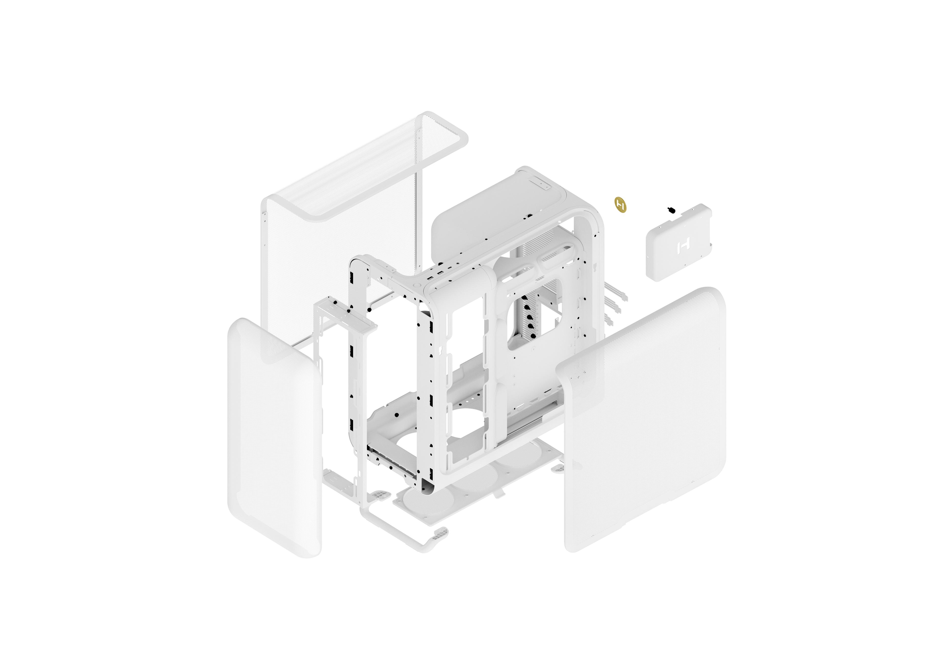 HYTE X50 Air - Snow White