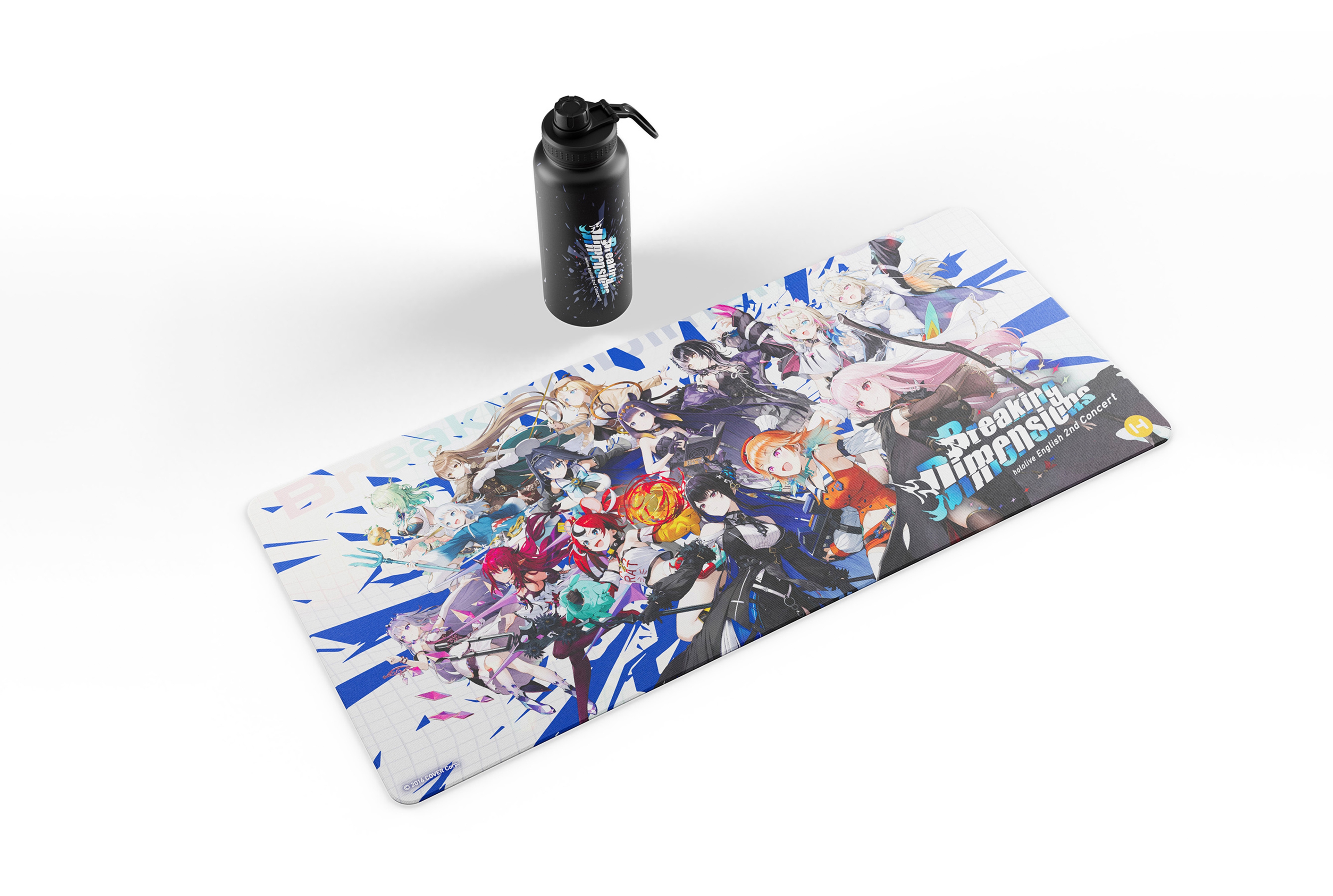hololive English 2nd Concert "Breaking Dimensions" Water Bottle & Desk Pad Bundle