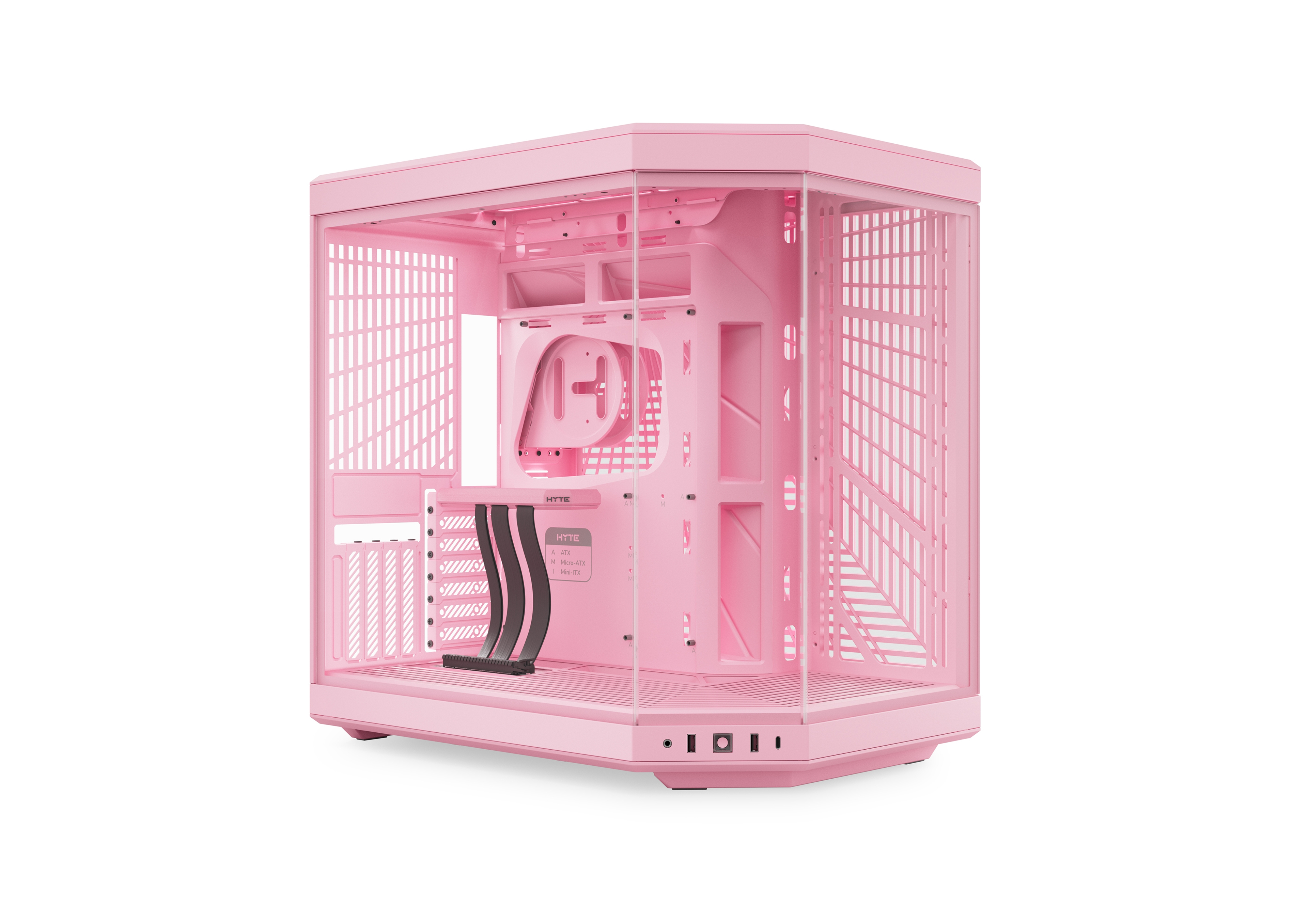 HYTE Y70 Modern Aesthetic Case - Strawberry Milk