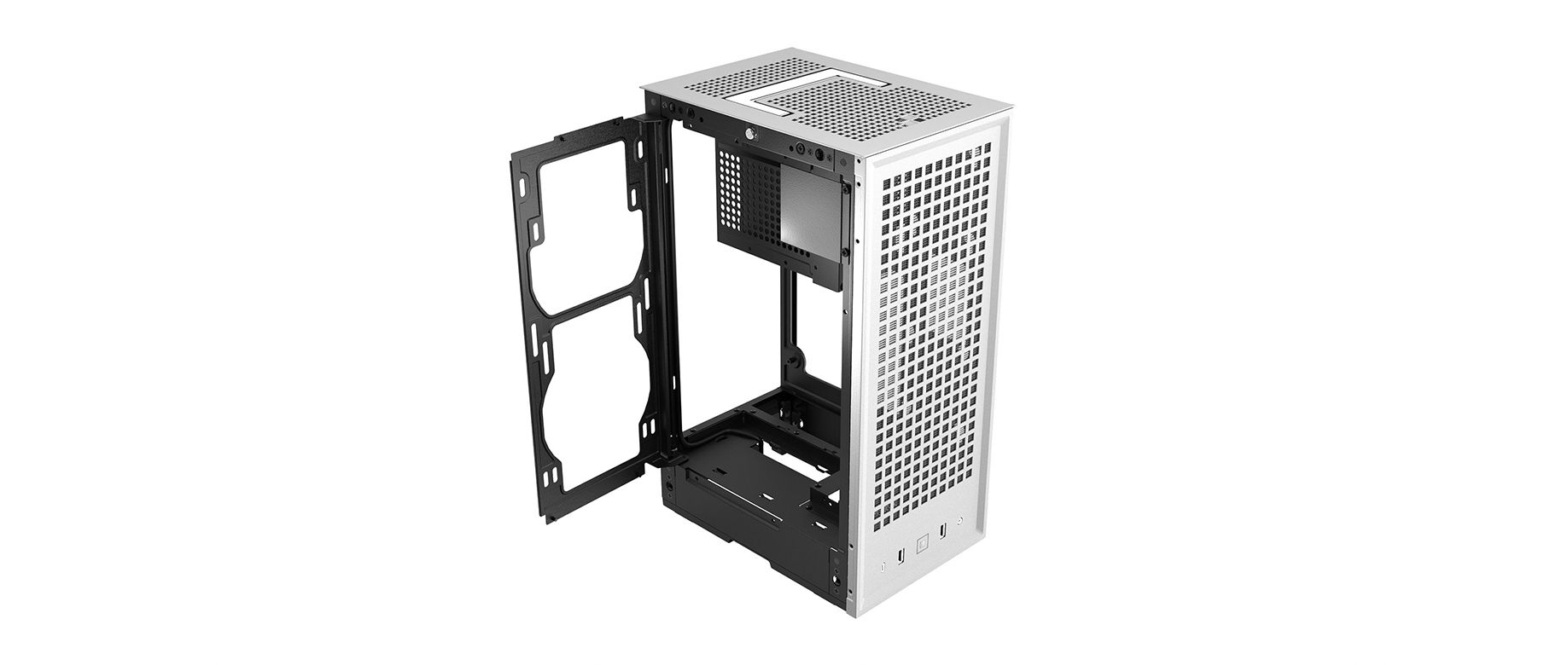 Revolt 3 - Premium ITX Small Form Factor Case White No Power