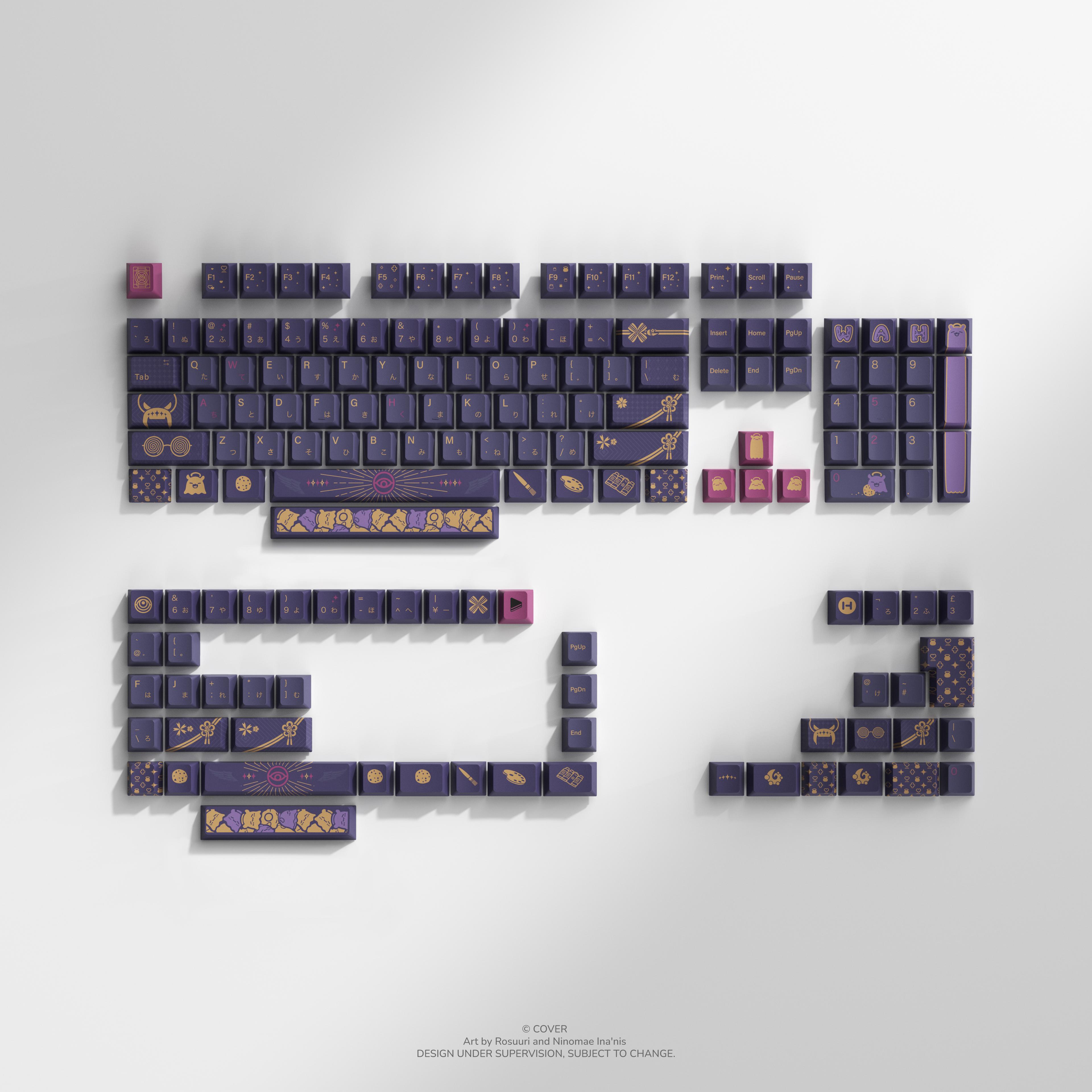 Ninomae Ina’nis Keycap Set and Desk Pad Bundle Product Page