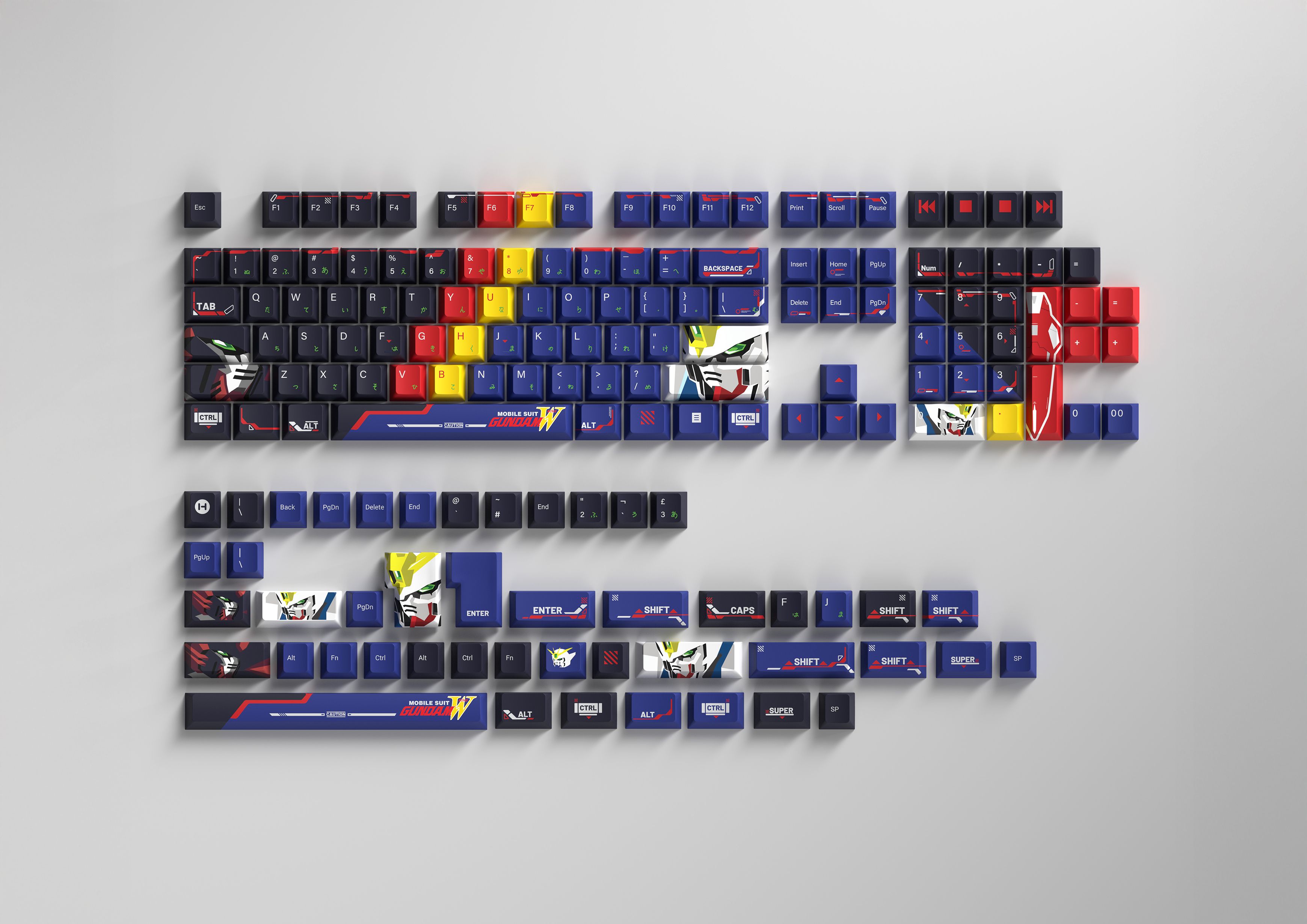 ガンダムW キーキャップ　新品未開封 Gundam Wing Keycap Set | HYTE