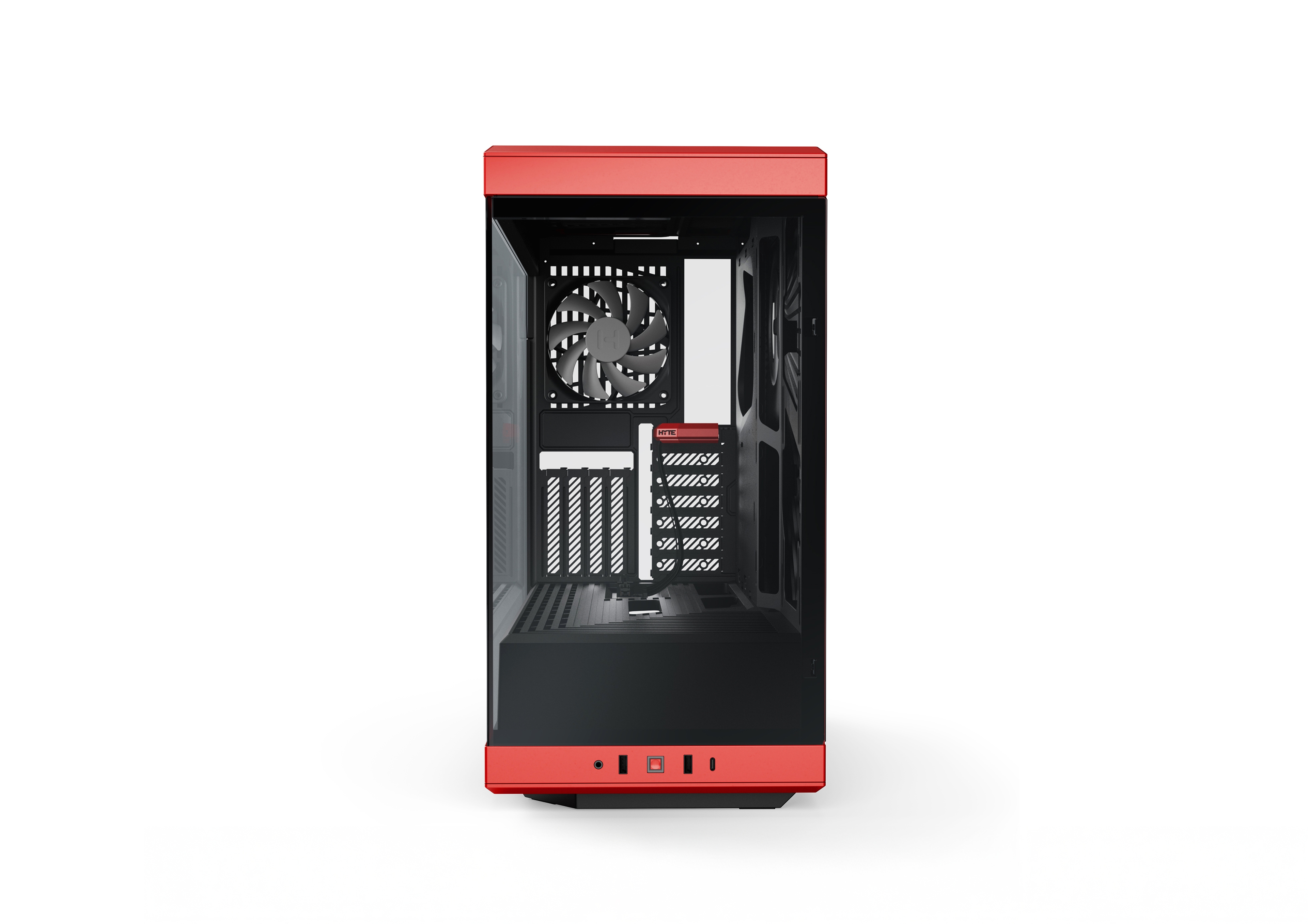 HYTE Y40 S-Tier Aesthetic ATX Case - Red