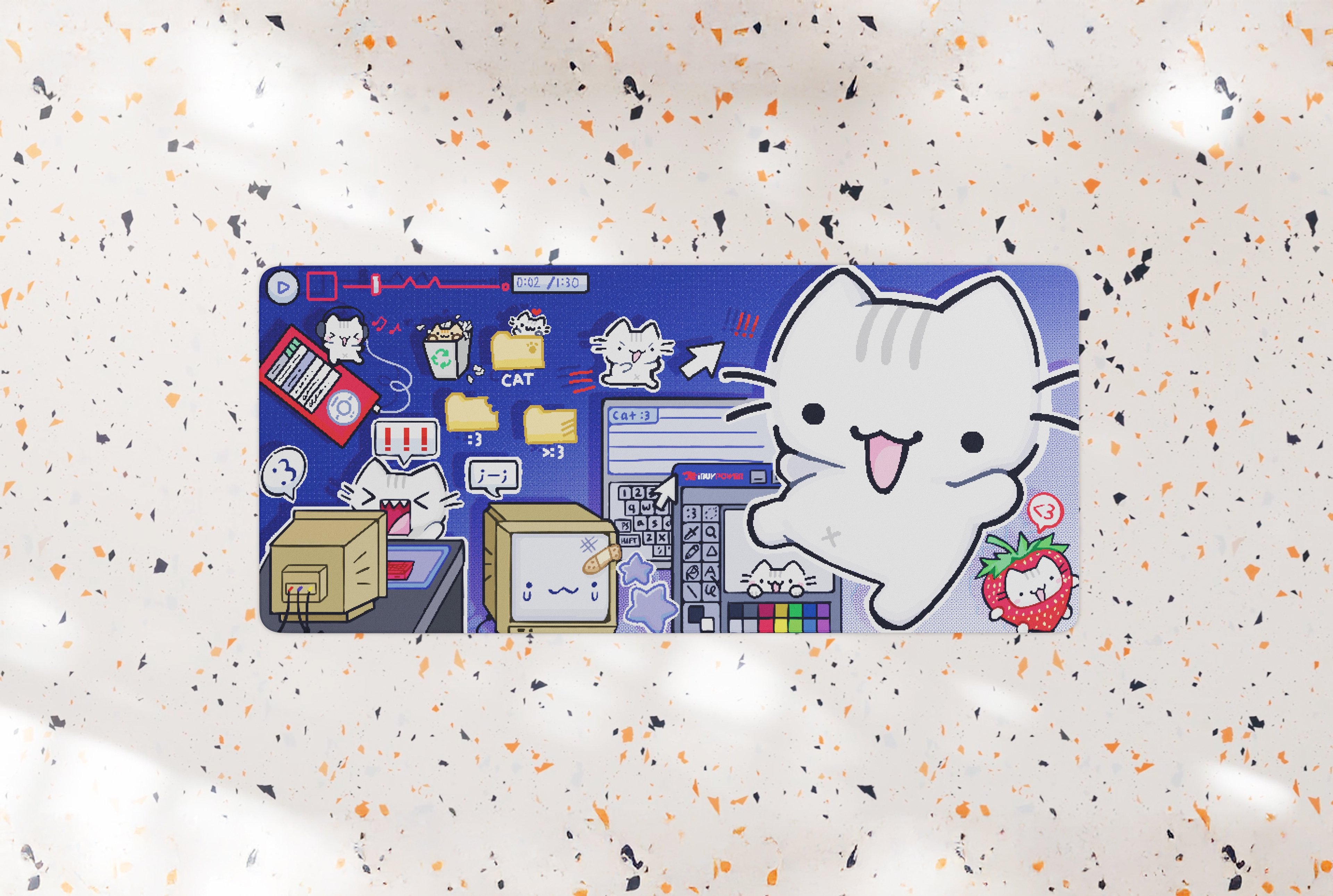 HYTE ARTIST DESKMAT - Cat on the internet